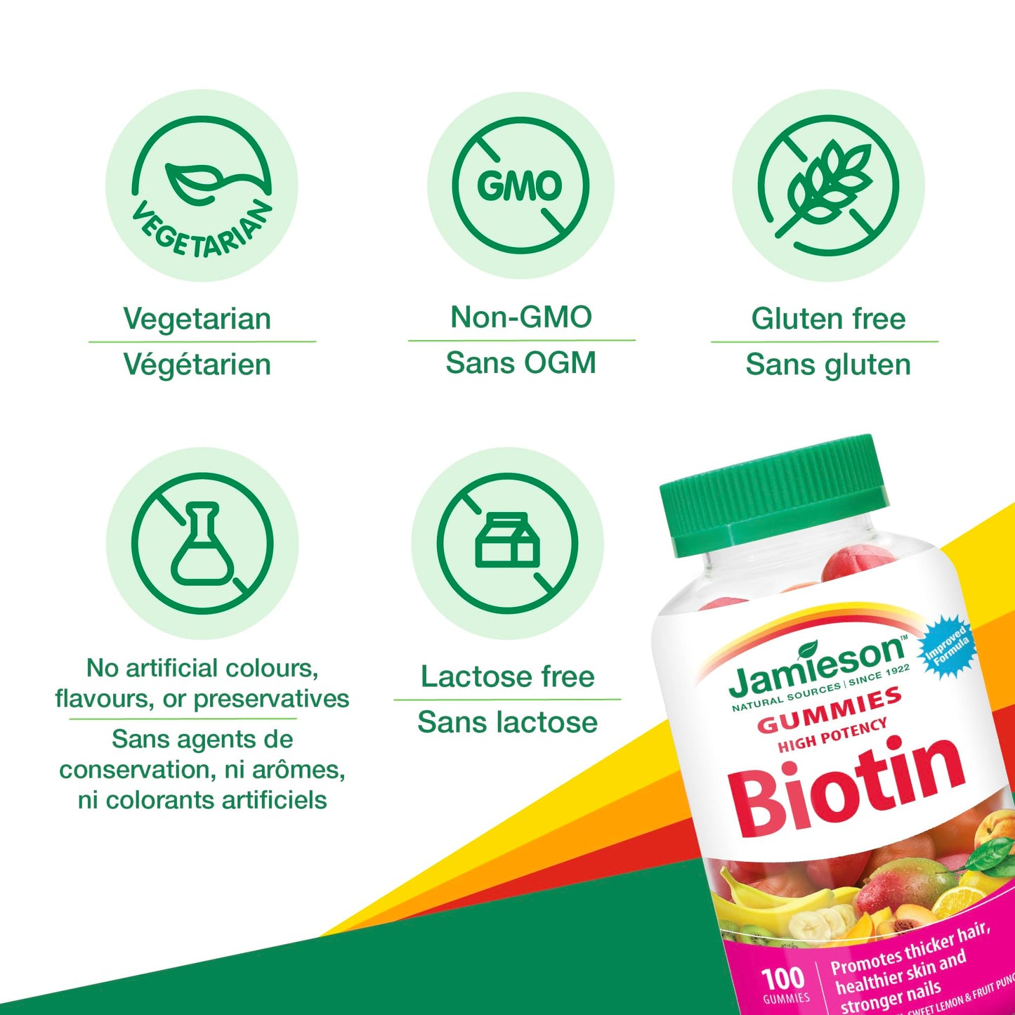 Jamieson High Potency Biotin Gummies 100