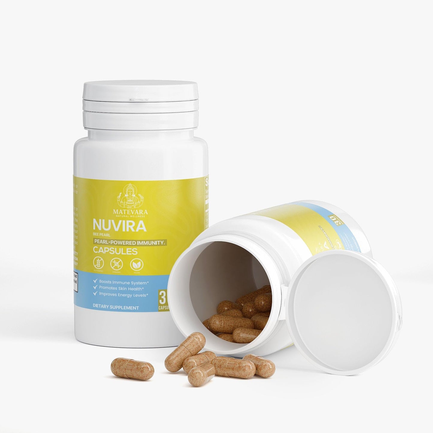 Matevara Nuvira Bee Pearl Capsules, 60 Count