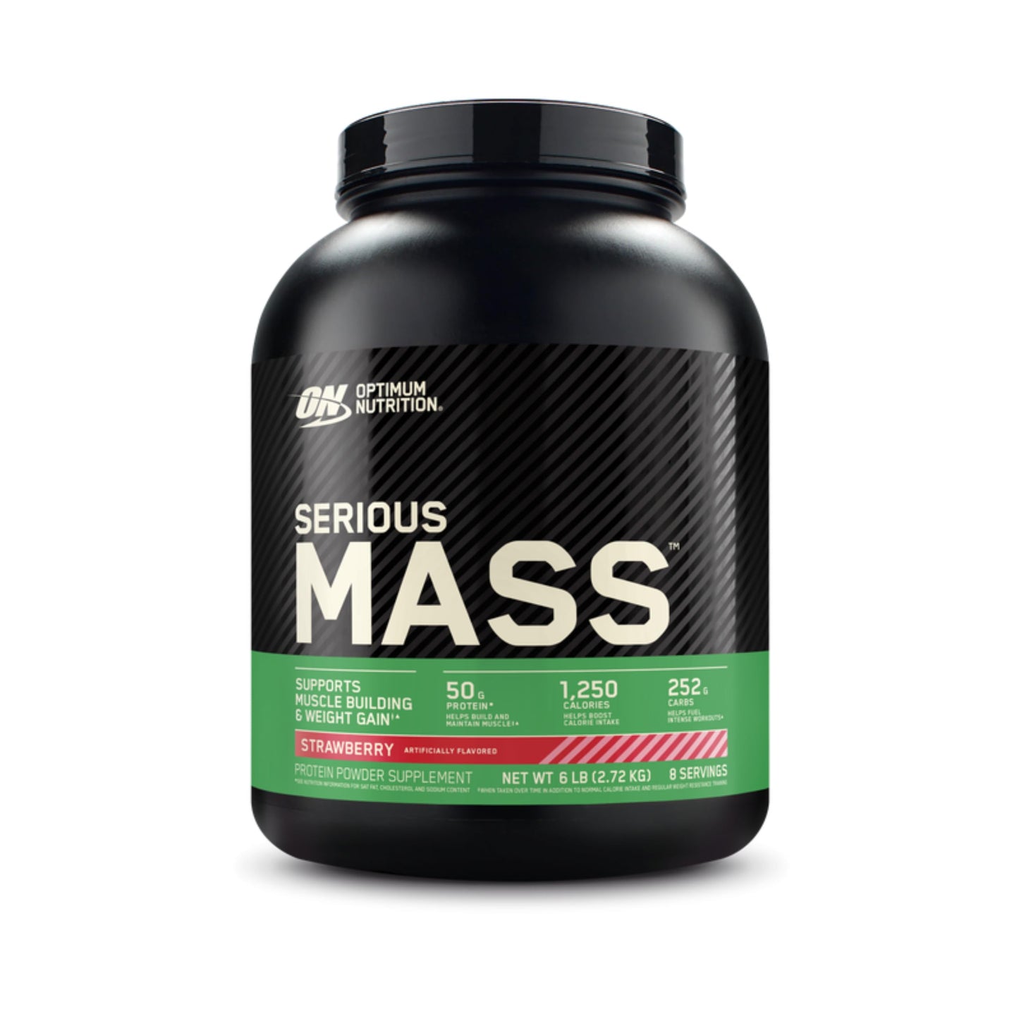 Optimum Nutrition Serious Mass Weight Gainer Protein Powder, Strawberry, 6 lb