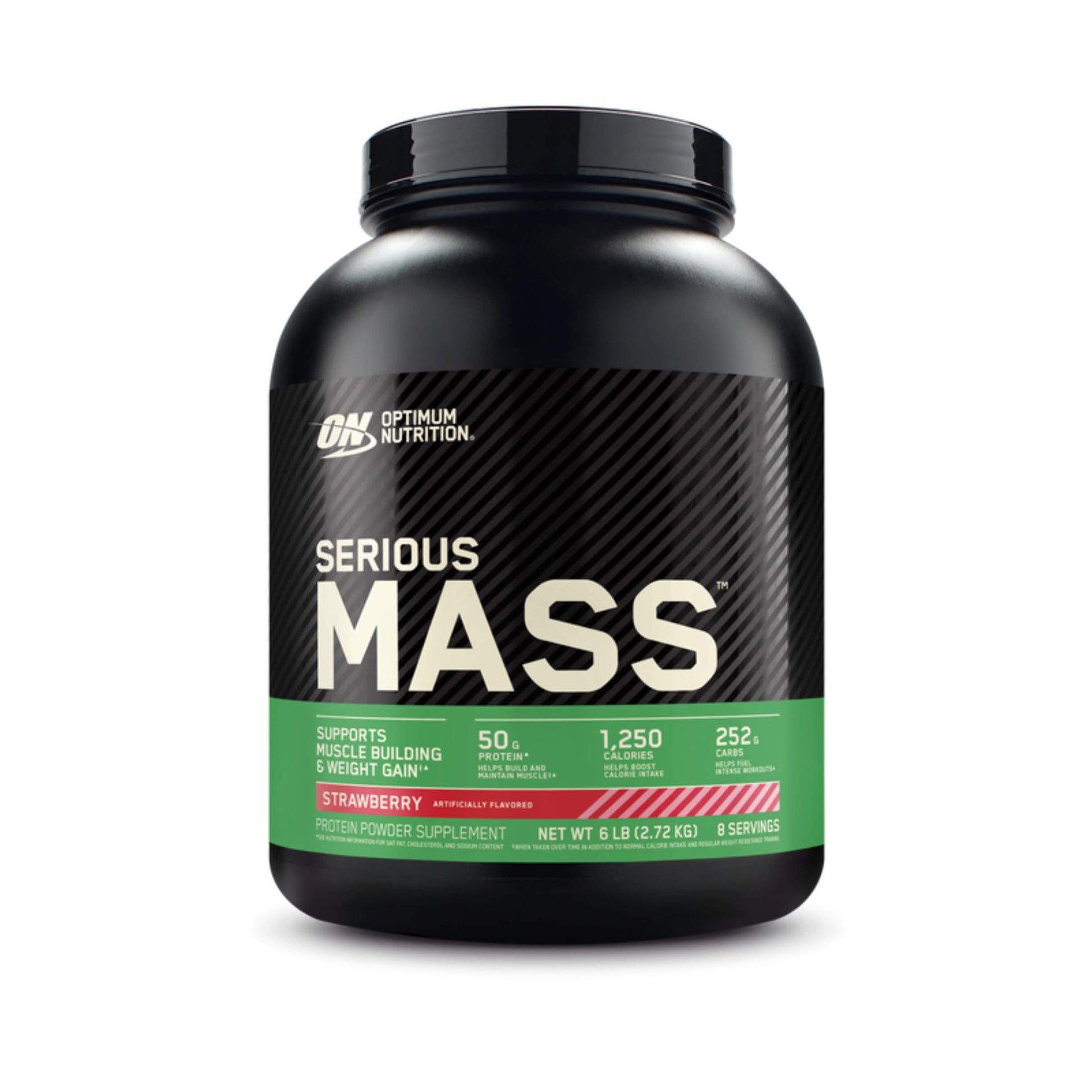 Optimum Nutrition Serious Mass Weight Gainer Protein Powder, Strawberry, 6 lb