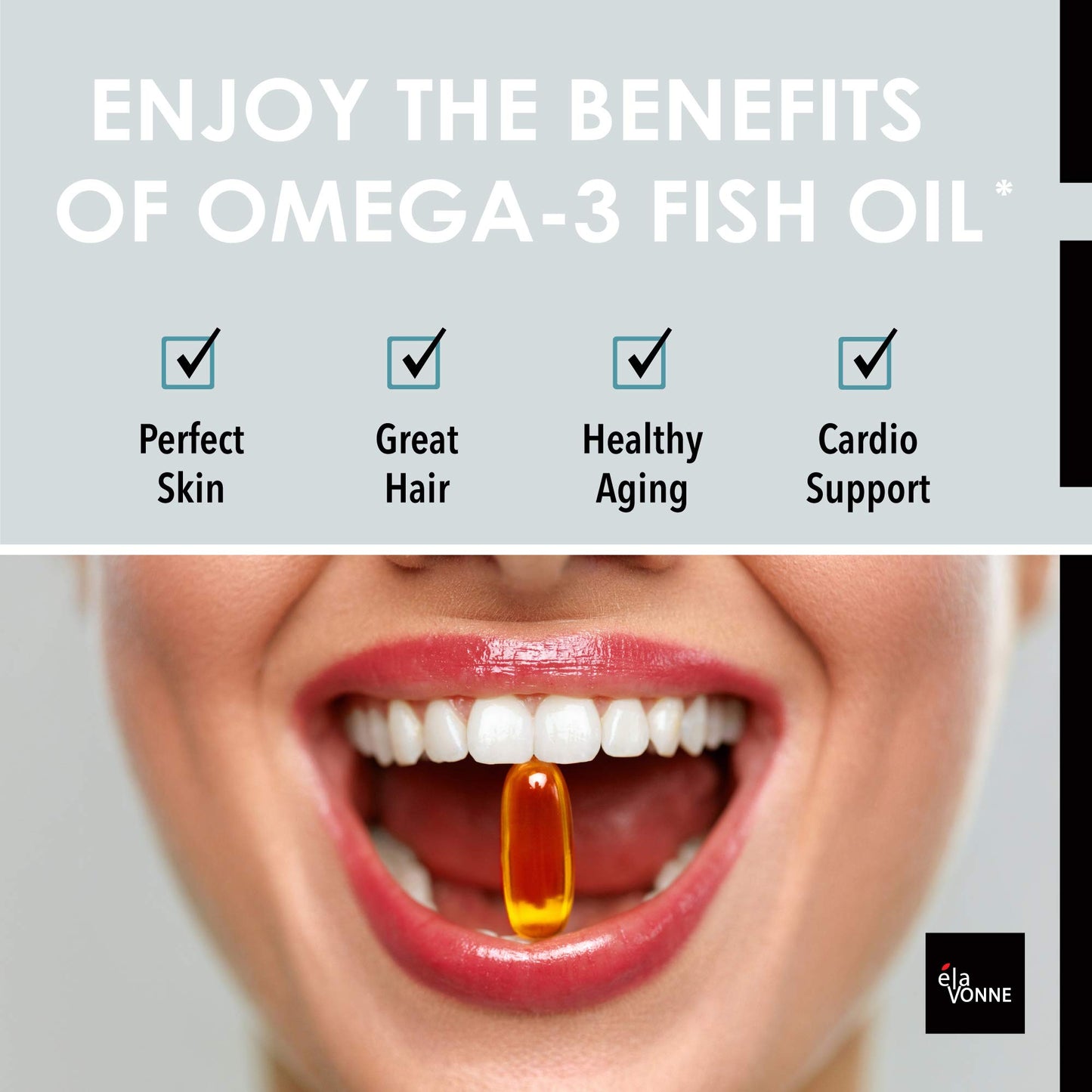 E´LAVONNE Norway Pure Omega-3 Fish Oil Softgels 90 Count