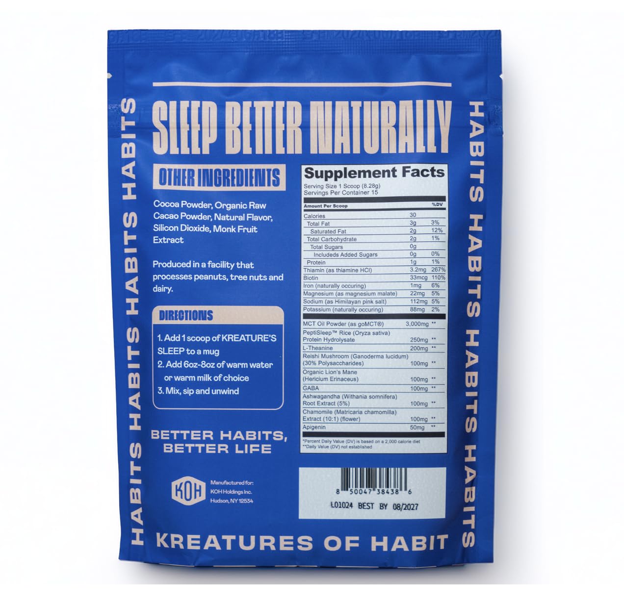 Kreatures of Habit KREATURE'S Sleep Powder 12 oz