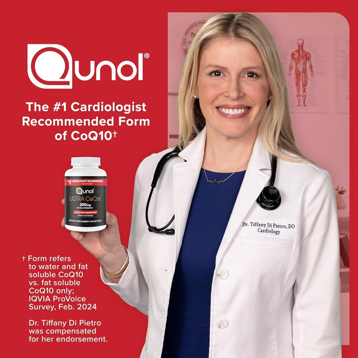 Qunol Ultra CoQ10 200mg Softgels, 60 Count