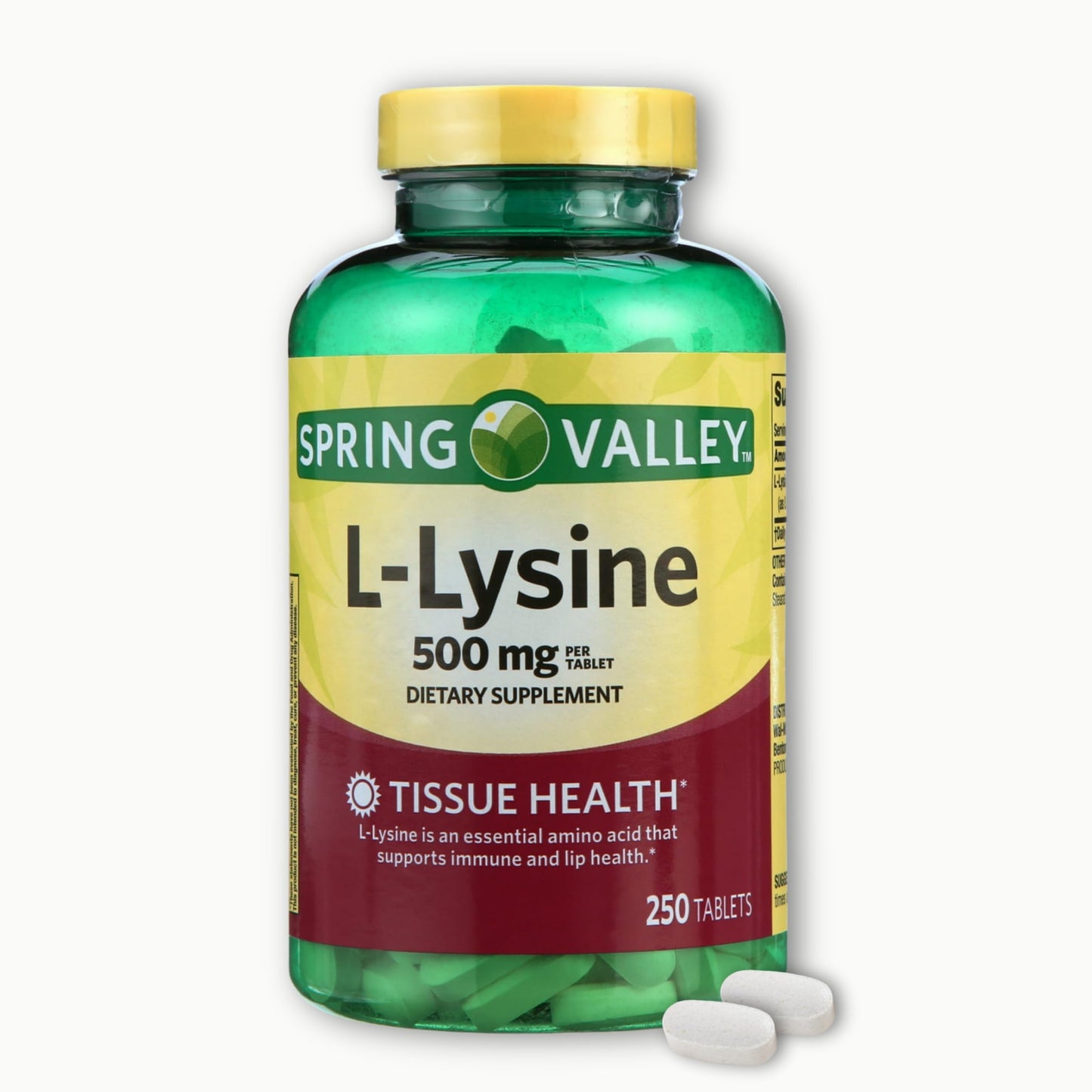 FUSION SHOP STORE L-lysine 500mg Tablet, 250 Count