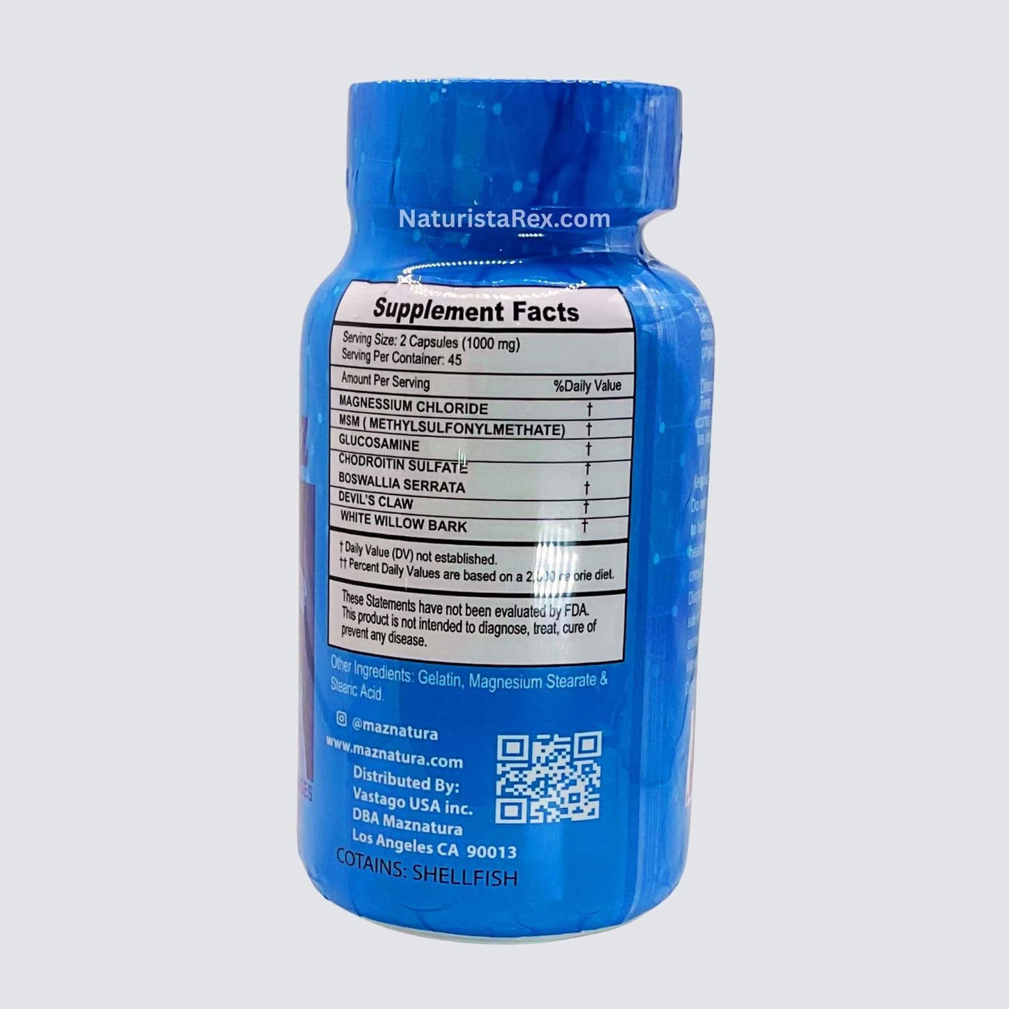 Generic Glucosamine Chondroitin MSM Magnesium Chloride Capsules, 90 Count