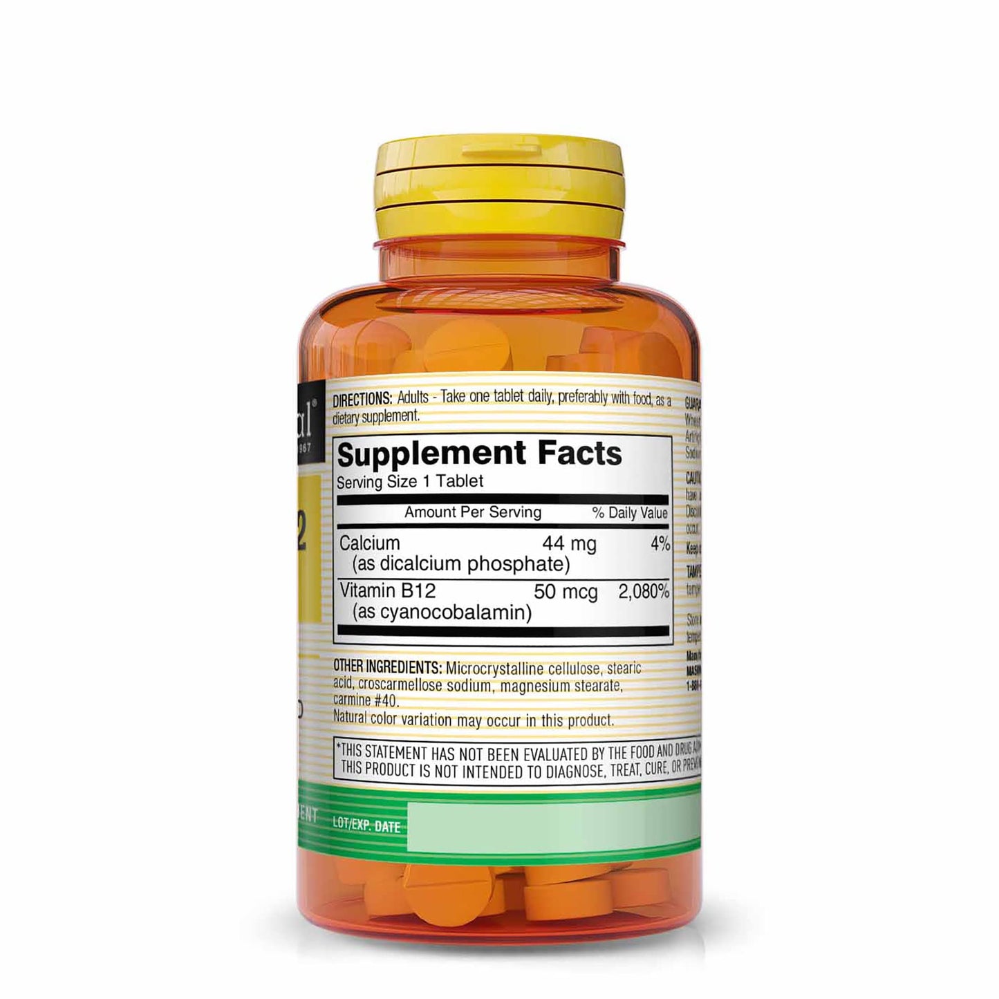 Mason Natural Vitamin B12 50 mcg with Calcium Tablets, 300 Count