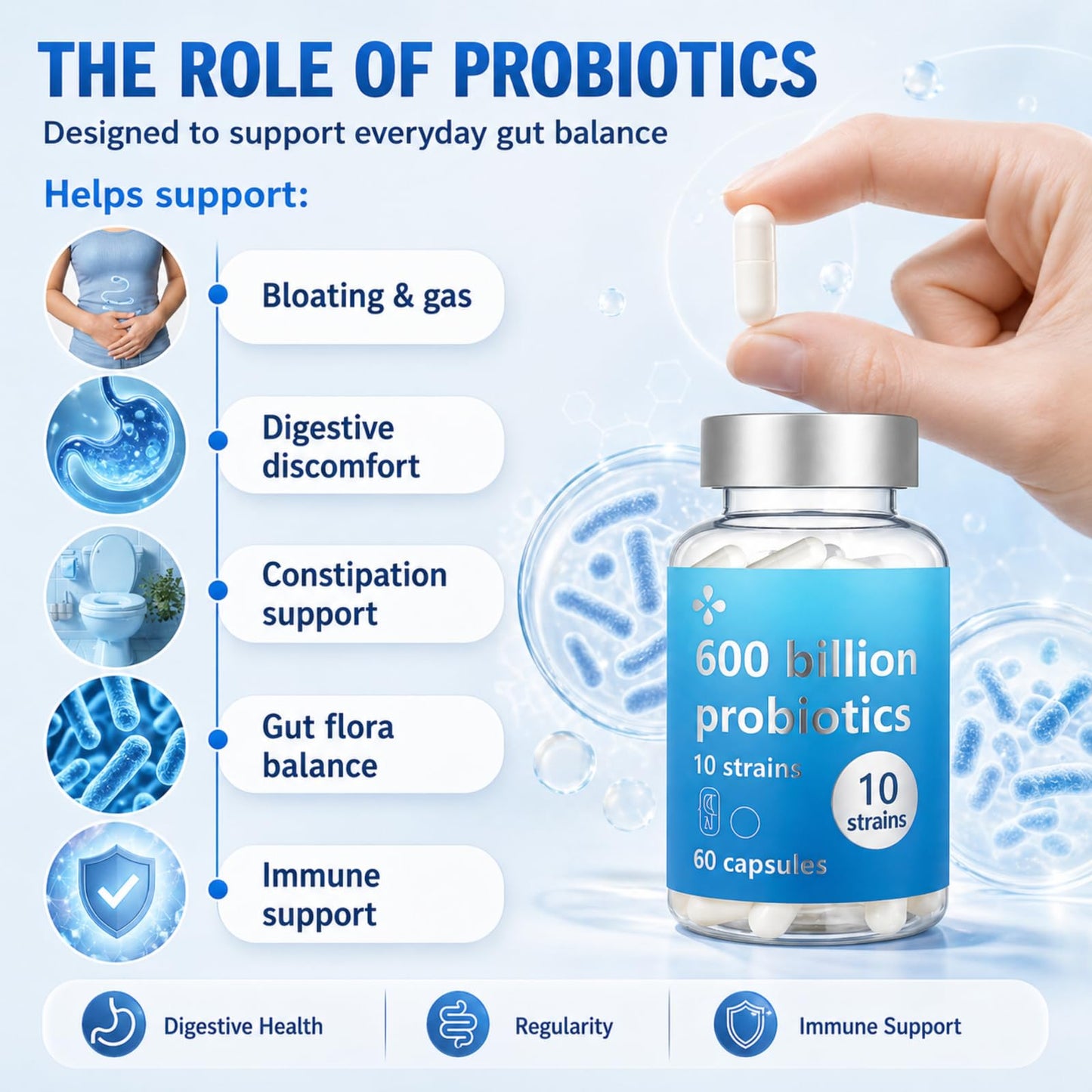 LOUDSAY Probiotics for Women and Men 60 Capsules