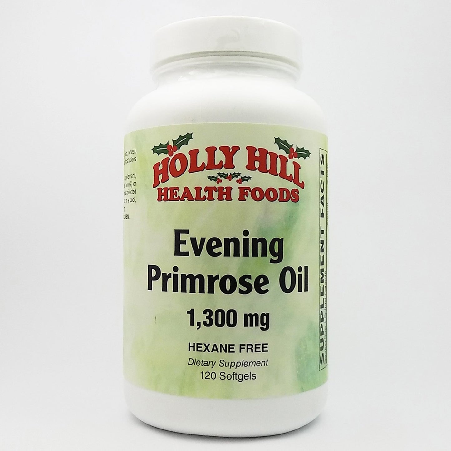 Holly Hill Health Foods Evening Primrose Oil 1300 mg Softgel, 120 Softgels