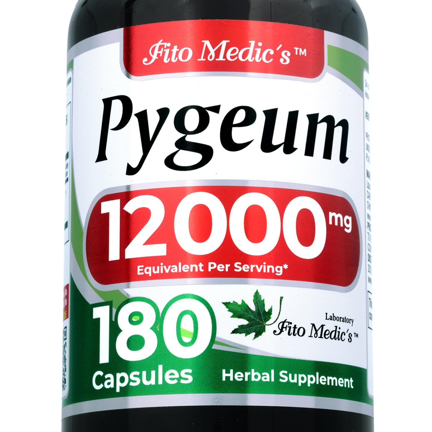 FITO MEDIC'S Pygeum Supplement, 180 Capsules