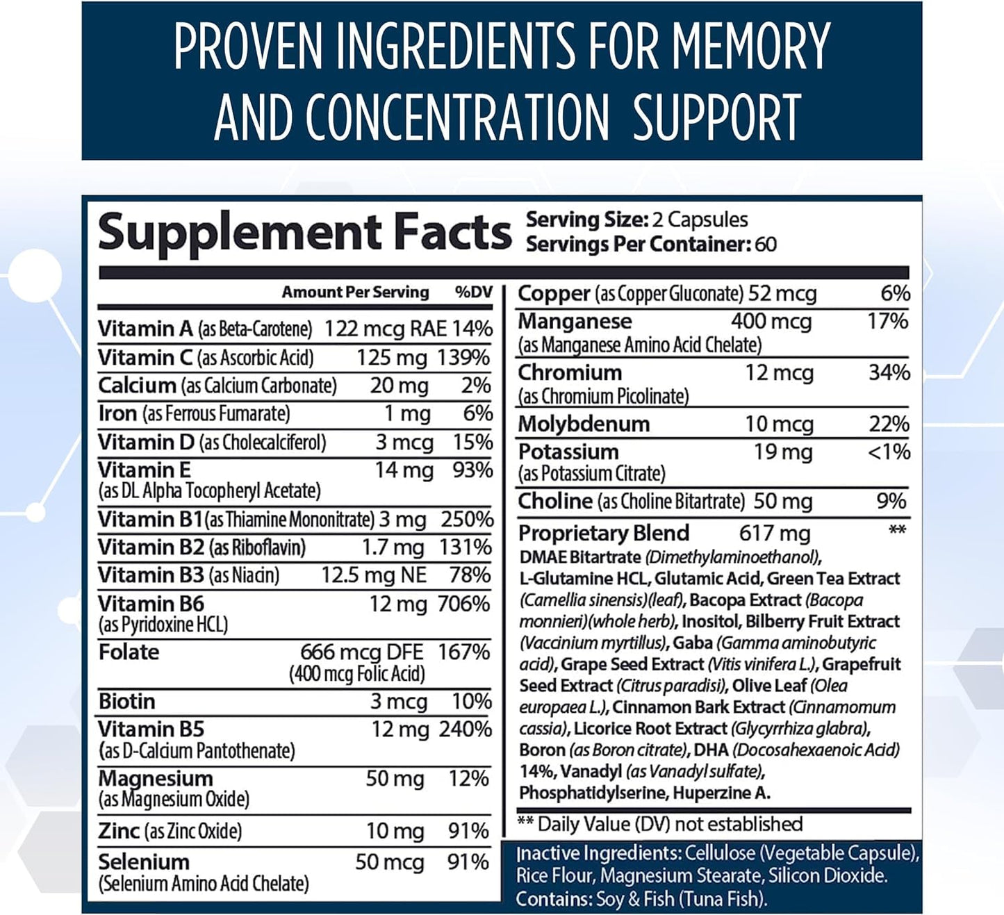 Healblend Neuro Plus Brain & Focus Formula, 120 Capsules