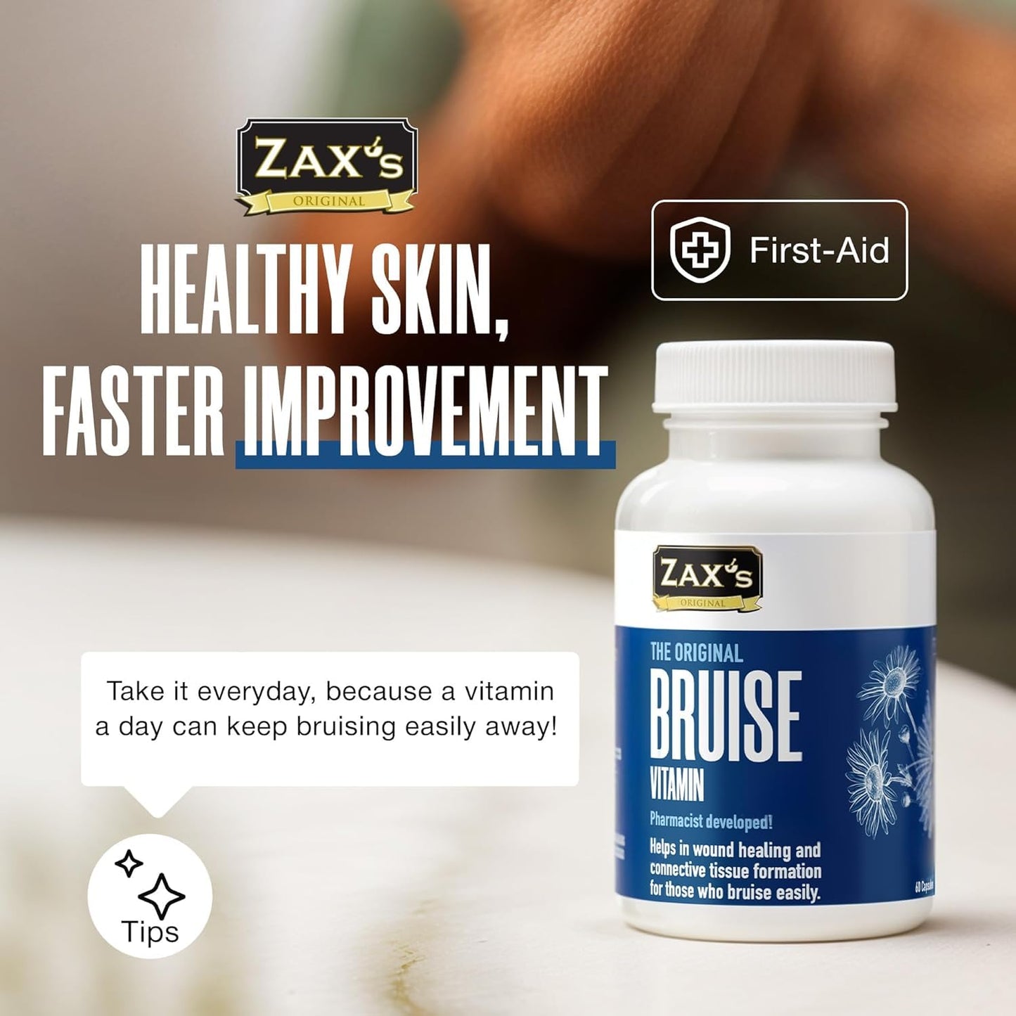 ZAX'S ORIGINAL Bruise Vitamin Capsule, 60 Count