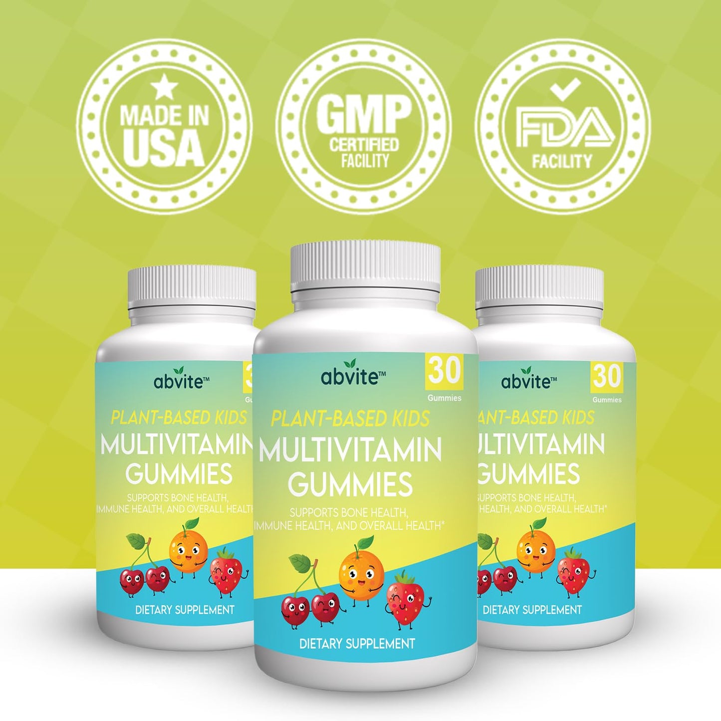 Abvite Kids Multivitamin Gummies, 30 Count