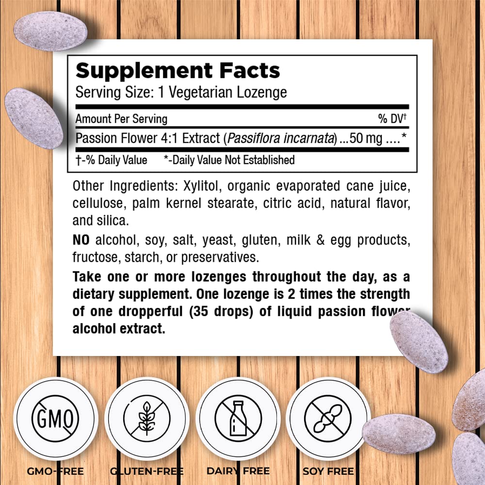 Mt. Angel Vitamins Passion Flower Extract Tablet, 60 Count