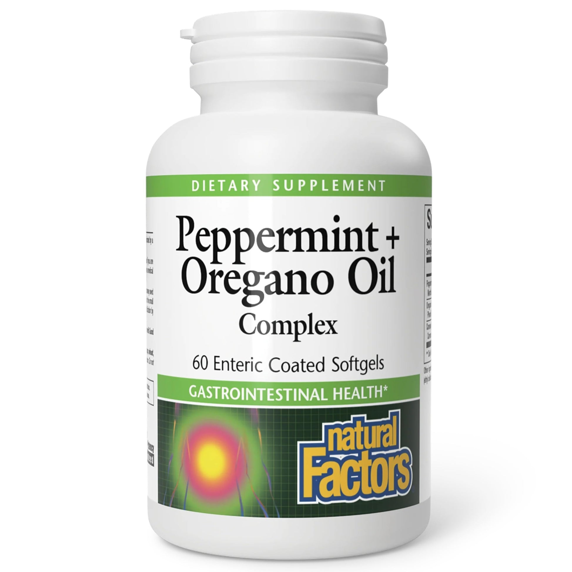 Natural Factors Peppermint & Oregano Oil Complex Softgels, 60 Count