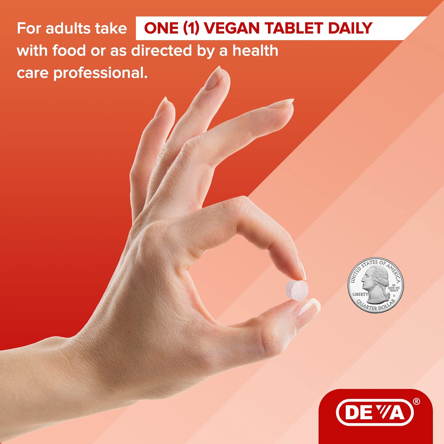 DEVA Vegan Vitamin B12 Fast Dissolve Supplement 180 Tablets