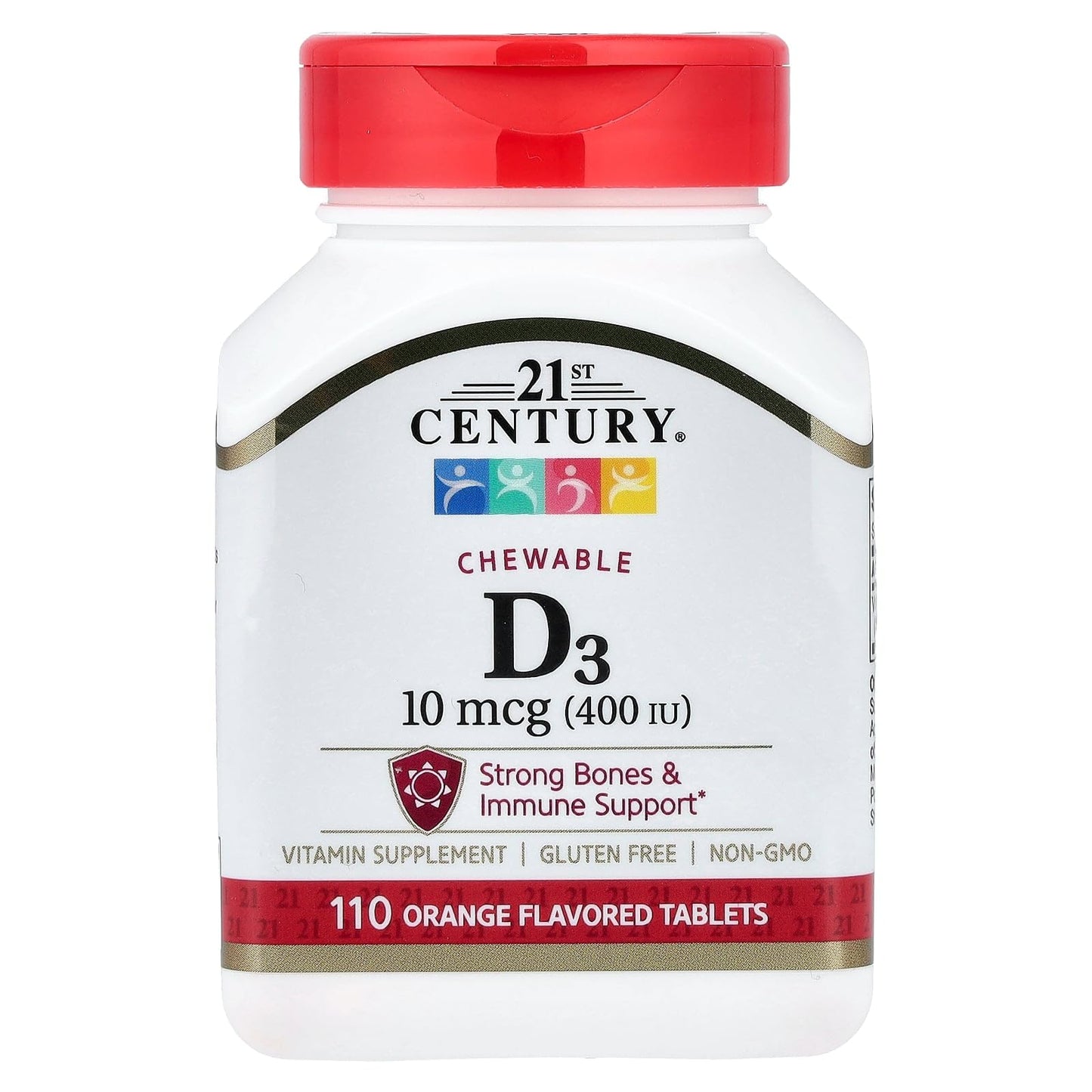 21st Century Chewable Vitamin D3 110 Tablets