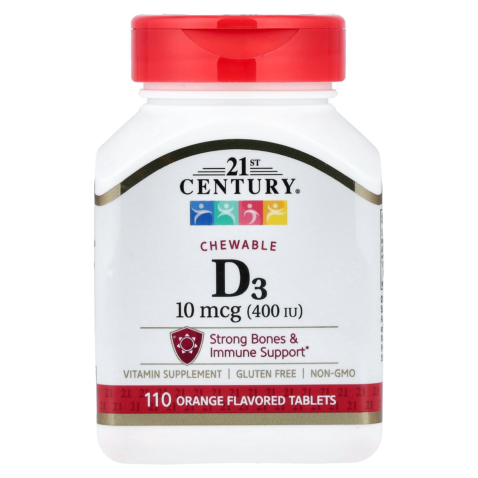 21st Century Chewable Vitamin D3 110 Tablets