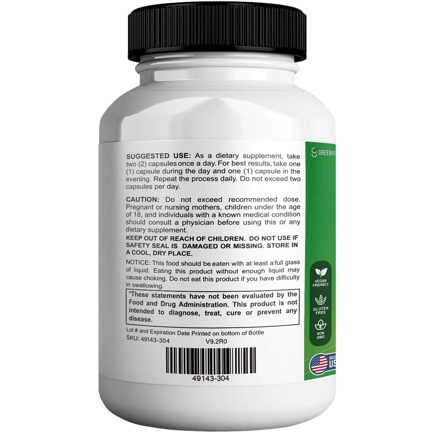 GREENVIFY Flash Fast Max Supplement Capsules, 60 Count