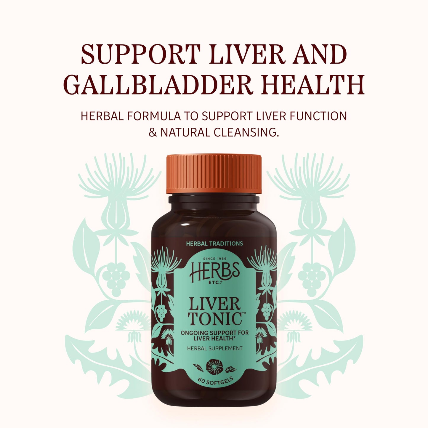 Herbs Etc. Liver Tonic Softgels, 60 Count