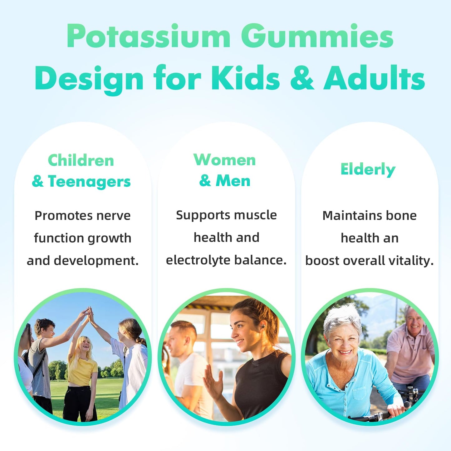 Softbear Potassium Citrate Gummies High Potency 1000mg, 120 Gummies