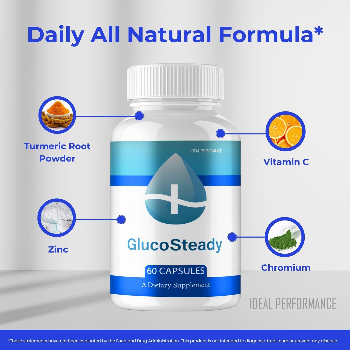 IDEAL PERFORMANCE Gluco Steady Capsules, 300 Capsules