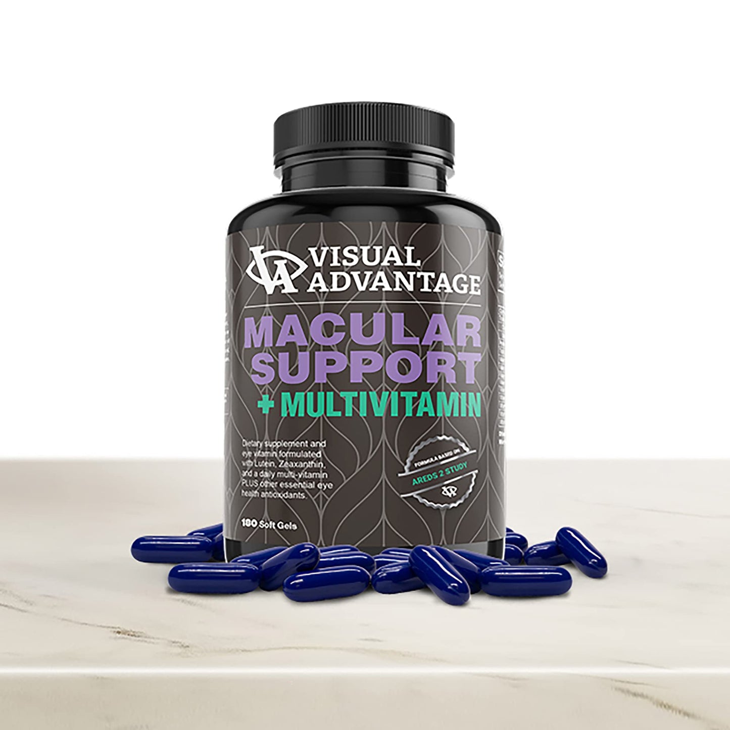 Visual Advantage Lunovus Macular Support Plus Multivitamin Based on AREDS 2 Study Softgels 180