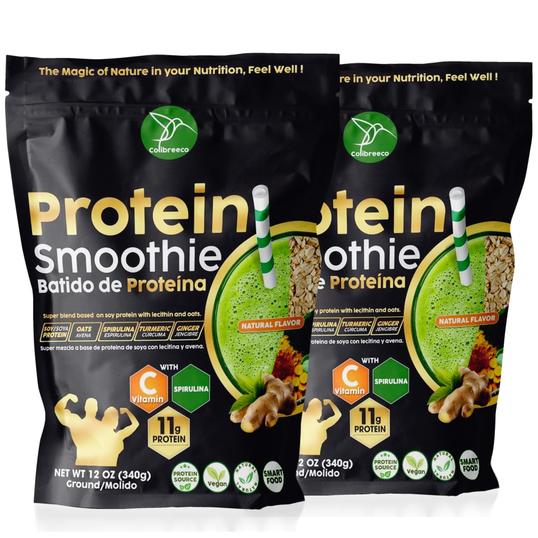 COLIBREECO Plant-Based Protein Super Blend Powder, 24 Servings