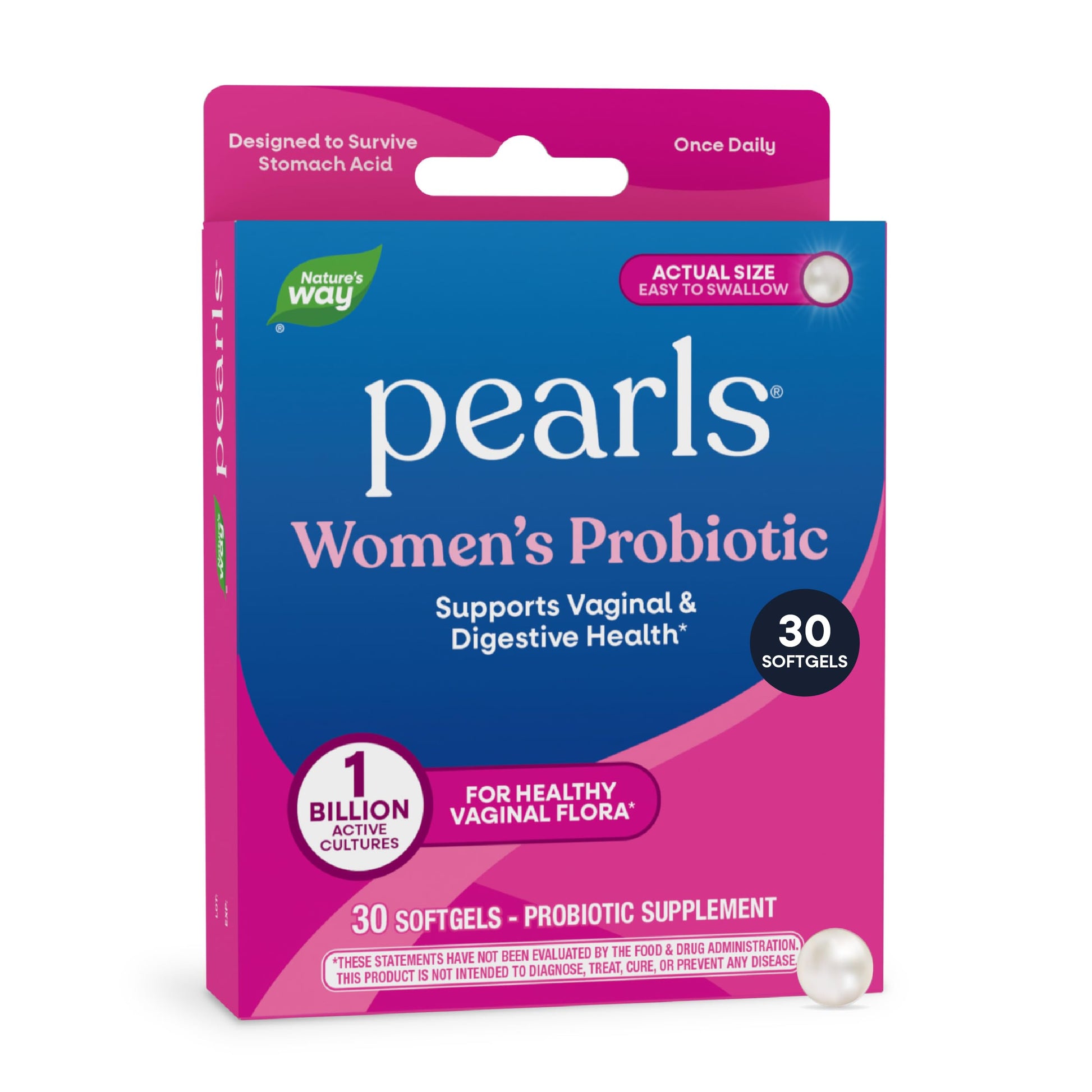 Nature's Way Women's Probiotic Pearls Softgels 30 Count
