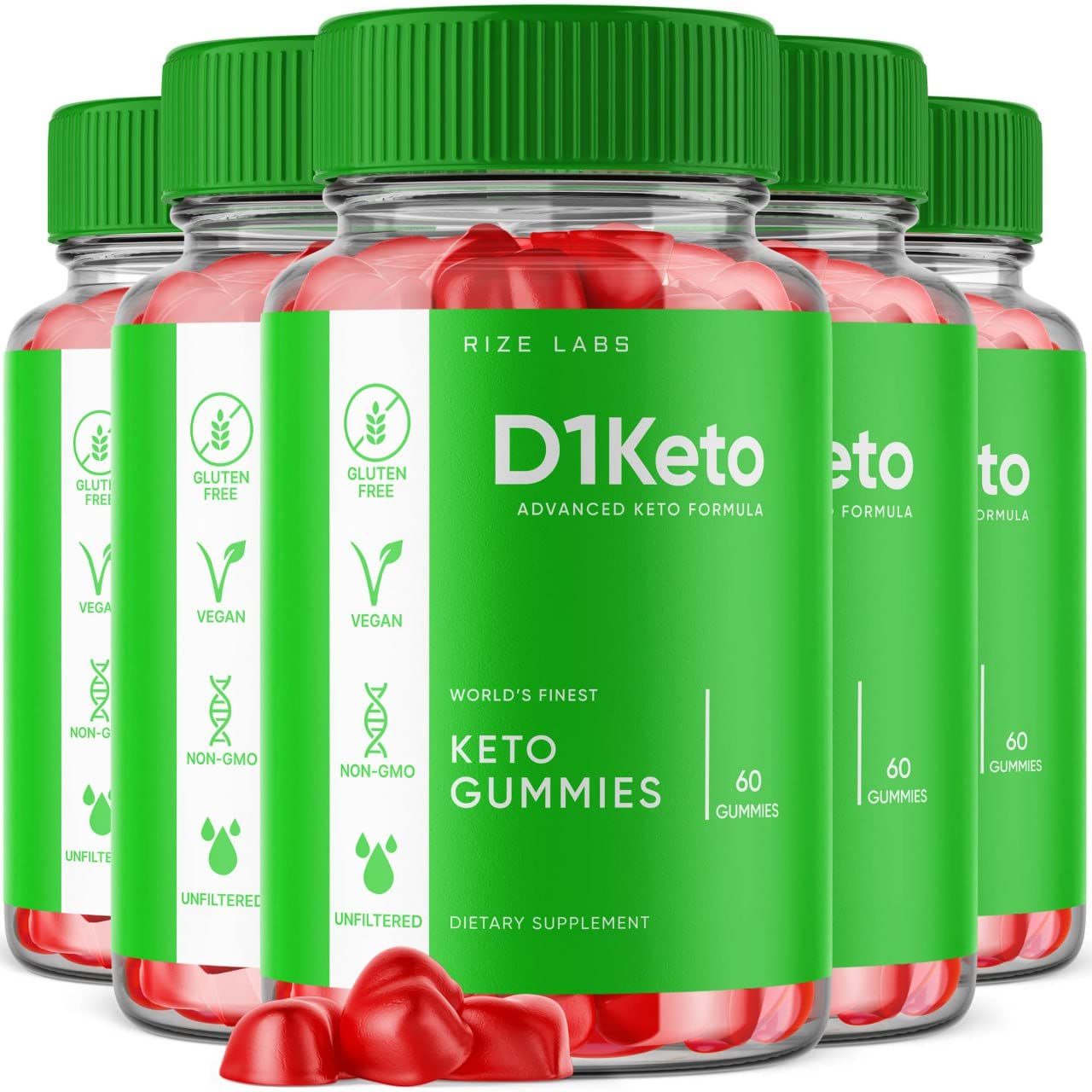 Rize Labs D1 Keto Gummies 300 Gummies
