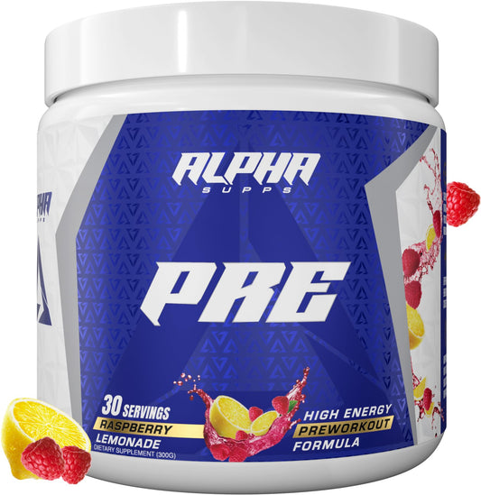 Alpha Supps Pre-Workout Powder, 10.6 Ounce