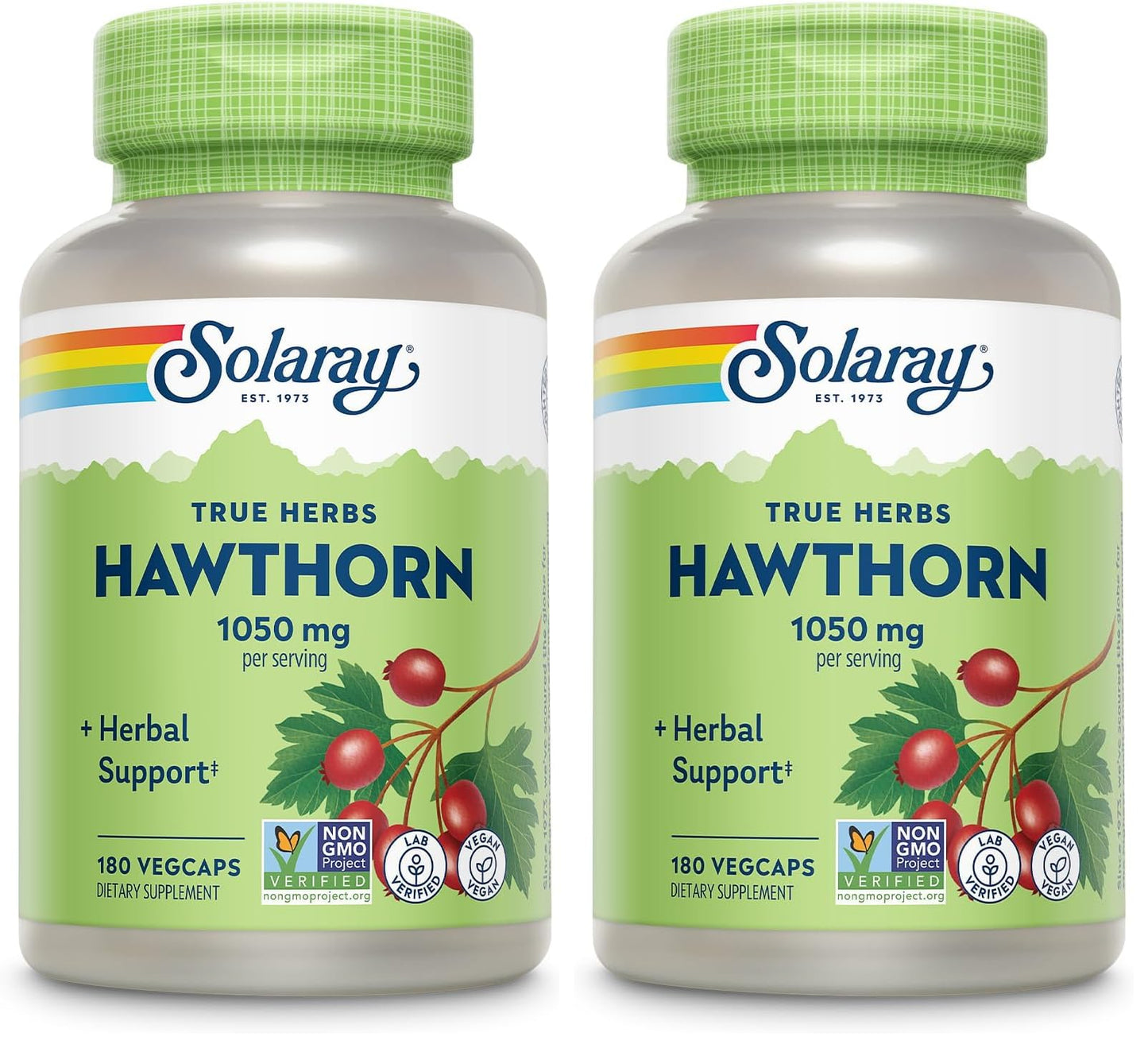 SOLARAY Hawthorn Berry Capsules 1050 mg, 360 Capsules