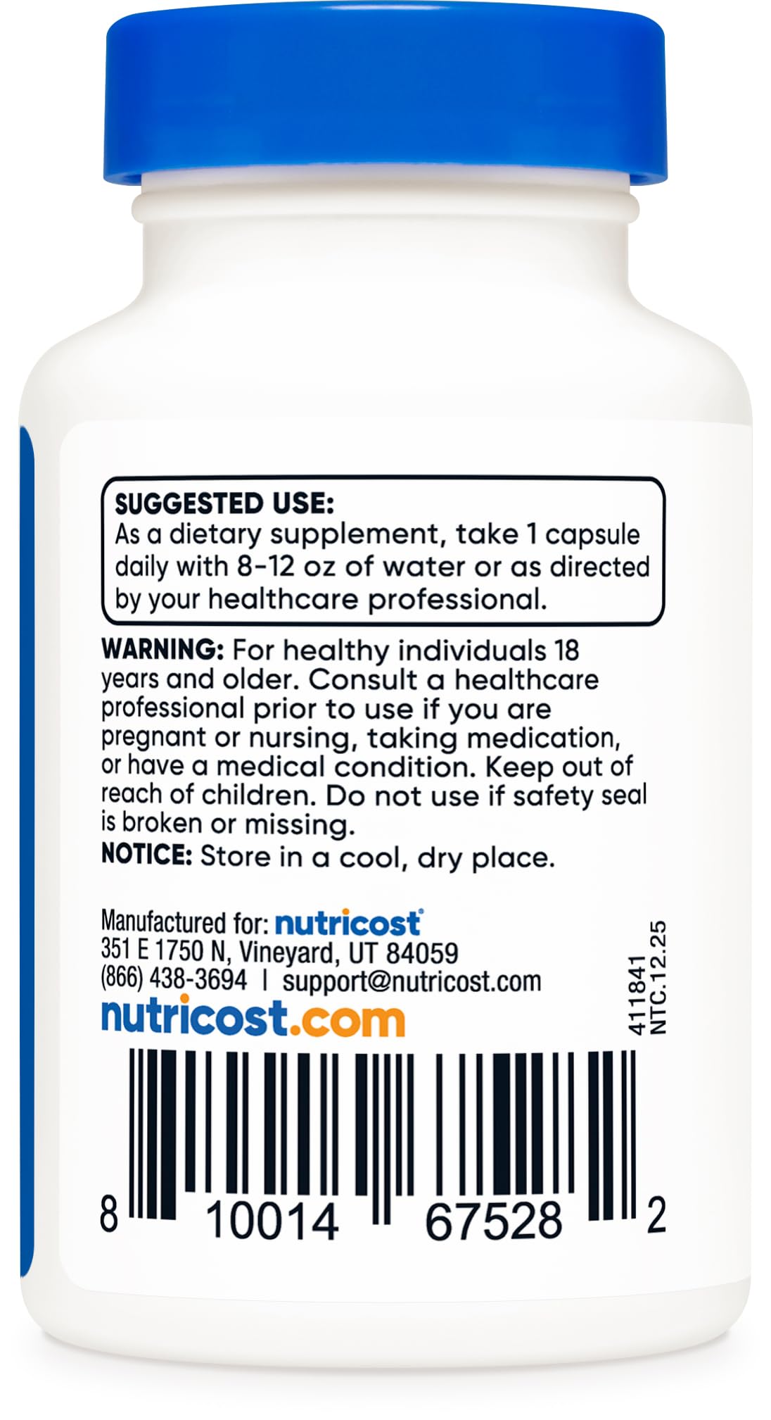 Nutricost Tudca 250mg Capsules, 30 Count