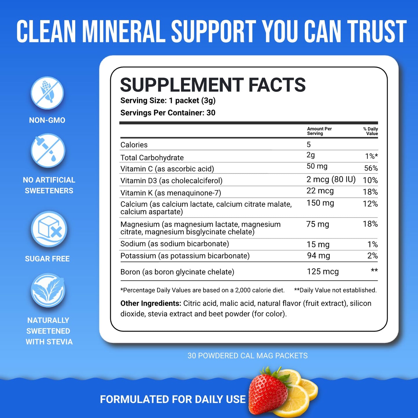 Dr. Price's Vitamins Cal Mag Supplement Powder, 3.17 Ounce