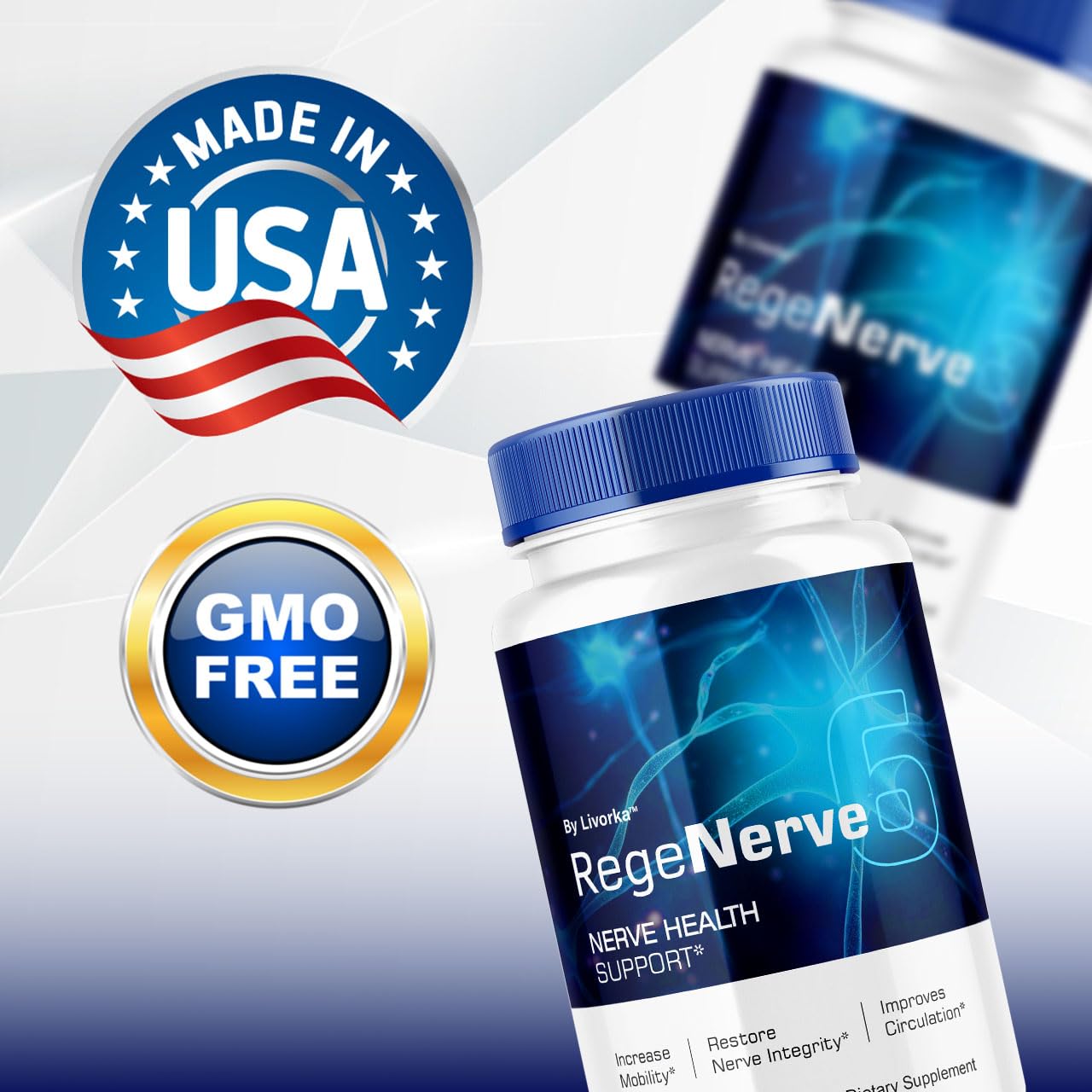LIVORKA RegeNerve 6 Capsules, 300 Capsules