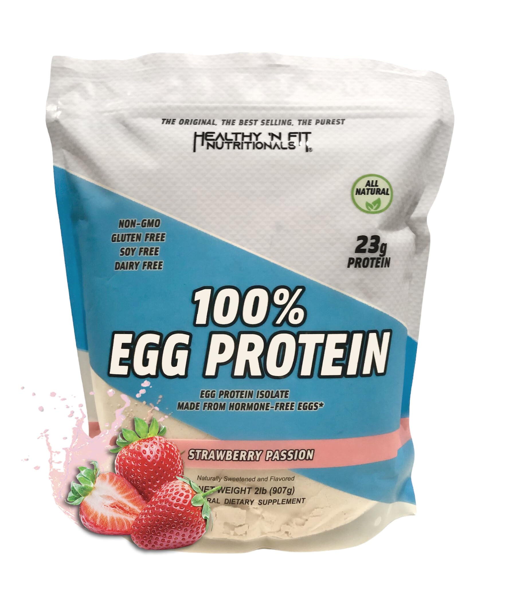 Healthy 'N Fit 100% Egg Protein Powder Strawberry, 32 Servings