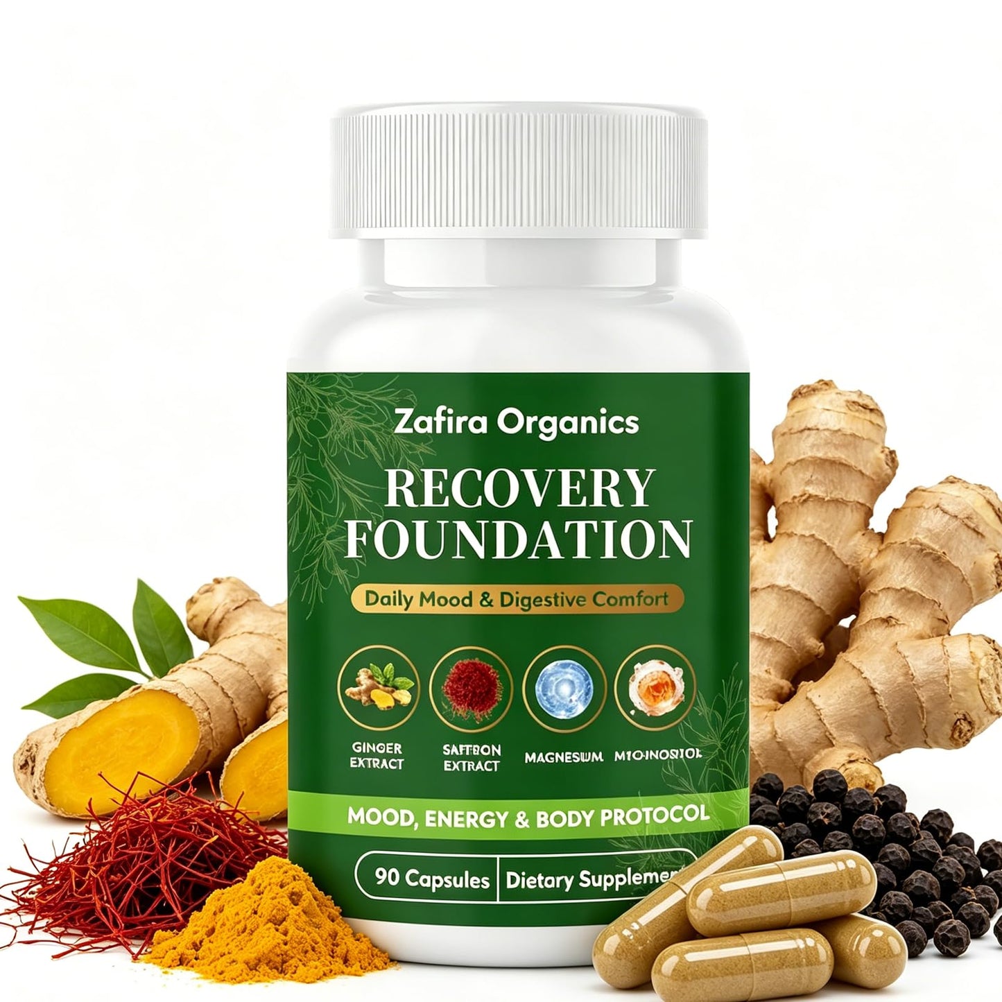 Zafira Organics Recovery Foundation 90 Capsules