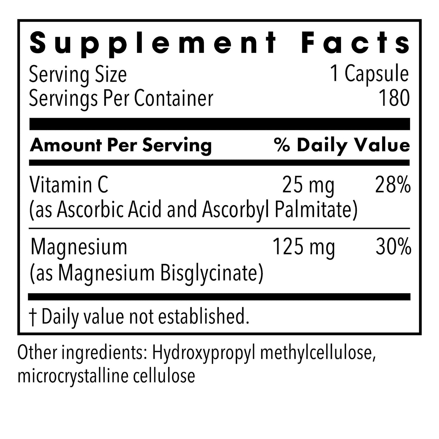 Metabolic Maintenance Magnesium Glycinate Capsules, 180 Count