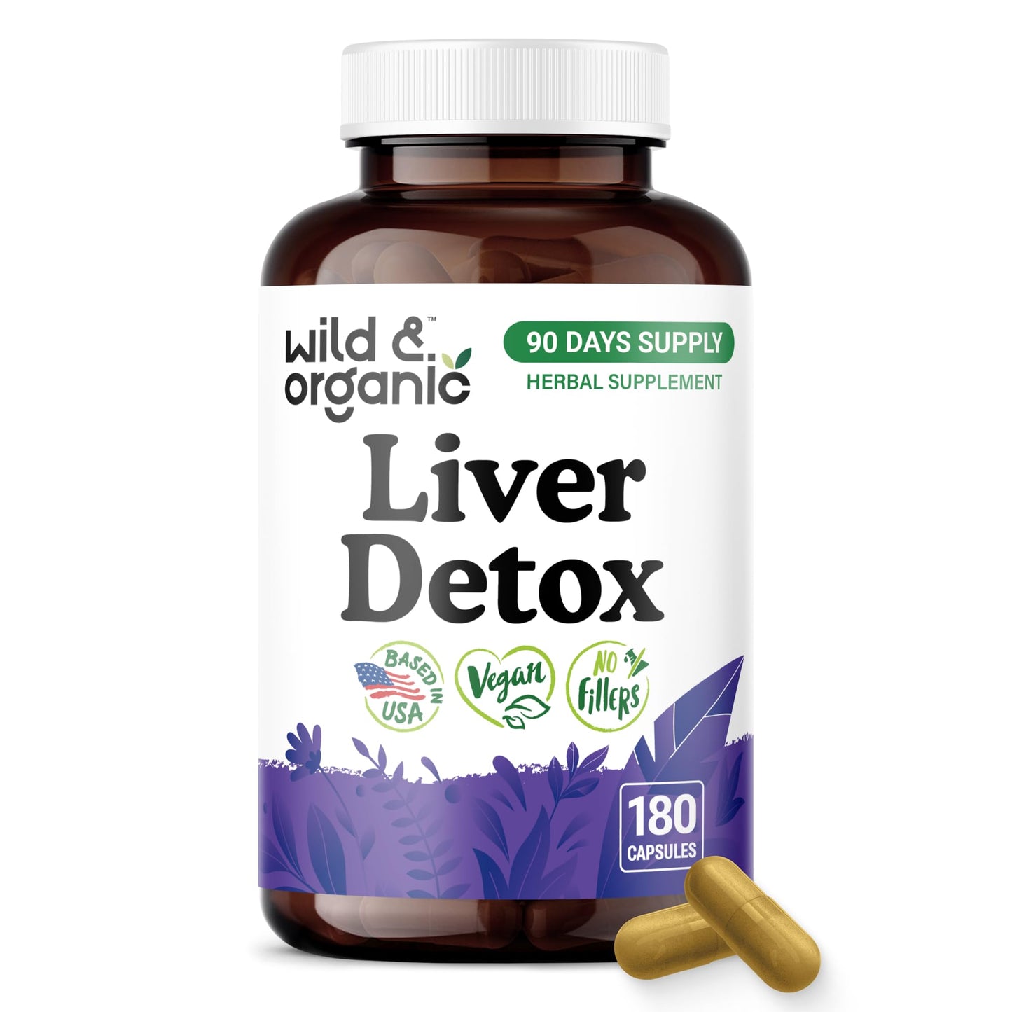 Wild & Organic Liver Detox Capsules - 180 Capsules