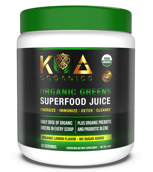 KOA Organics Greens Superfood Juice Powder, 8.47 oz