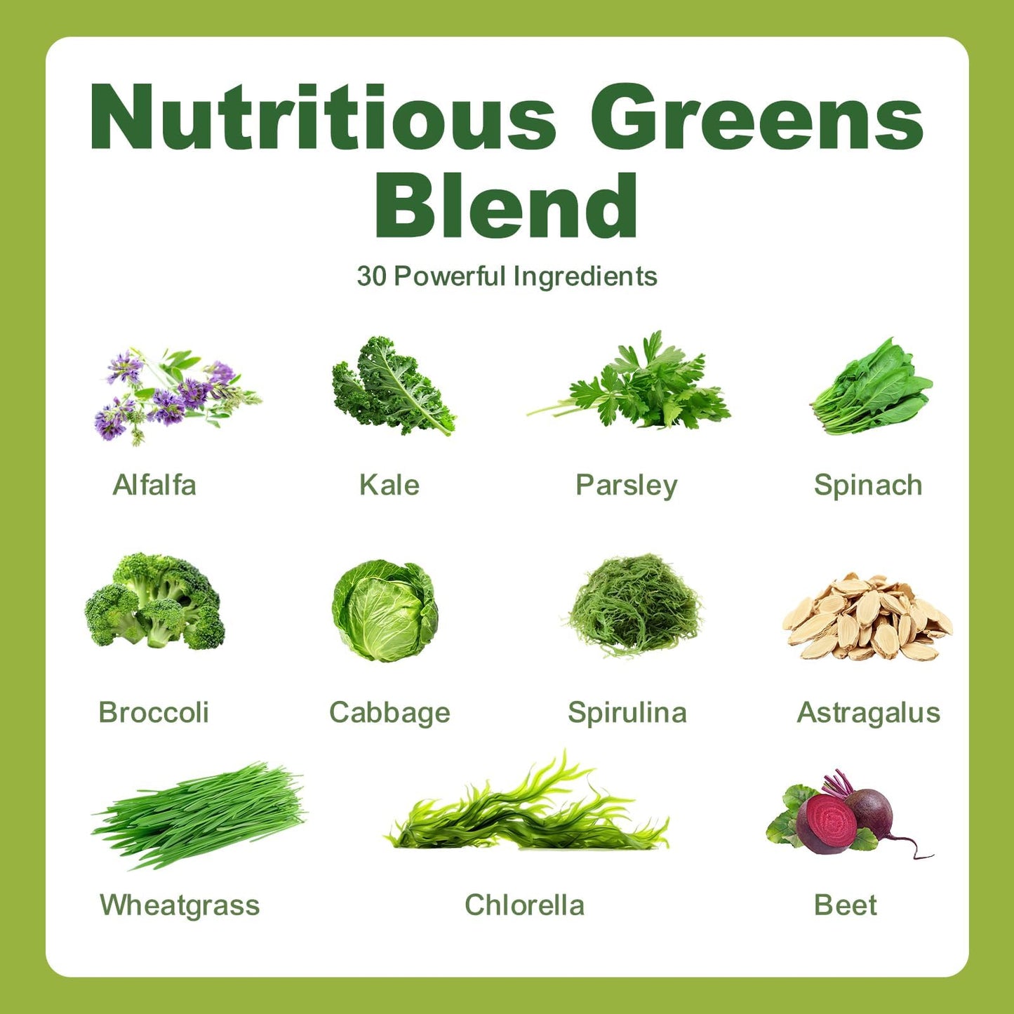Tecepec Sugar Free Greens Daily Gummies with Spirulina & Chlorella 240 Count