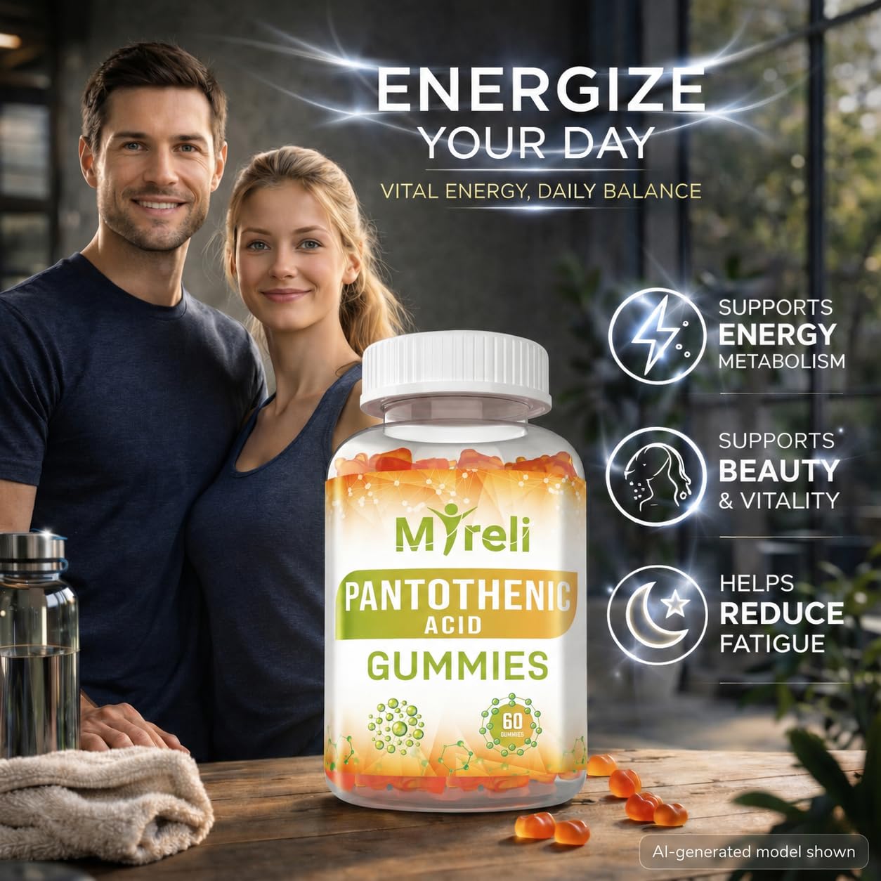 MYRELI Pantothenic Acid Gummies 60 Count