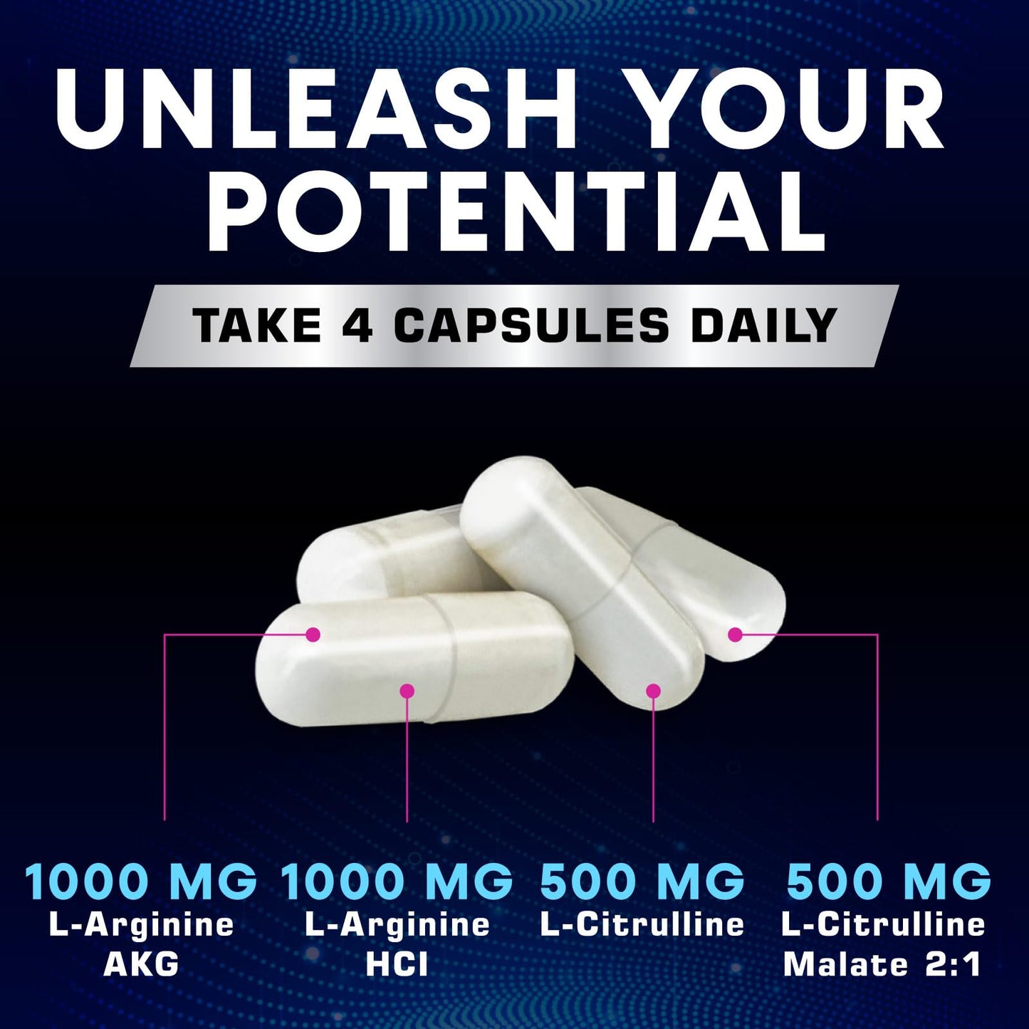 Health Nutrition Naturals Nitric Oxide Booster Capsule, 240 Capsules
