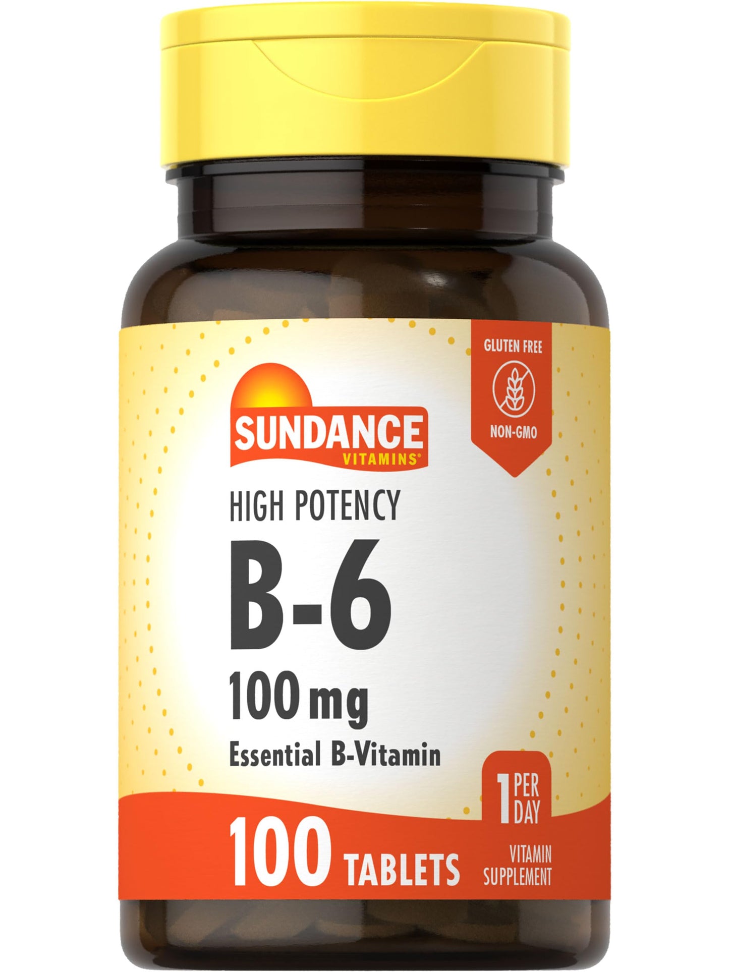Sundance Vitamin B-6 100mg Tablet, 100 Count