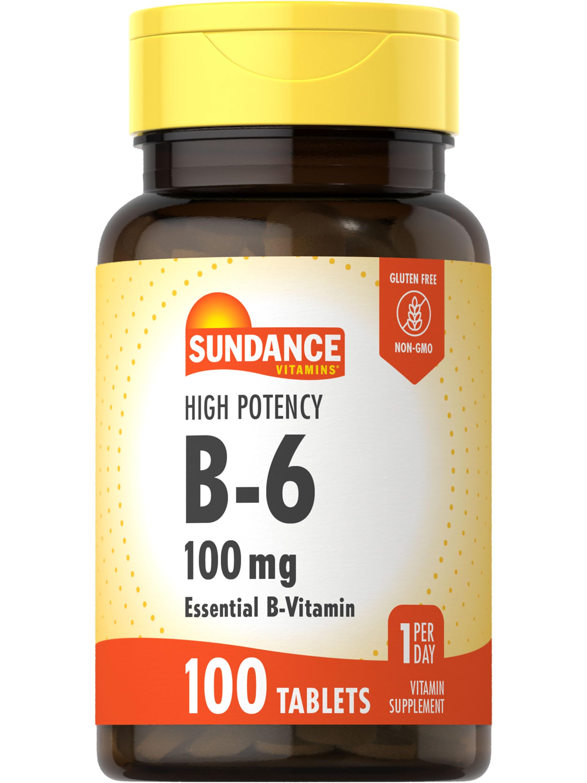 Sundance Vitamin B-6 100mg Tablet, 100 Count