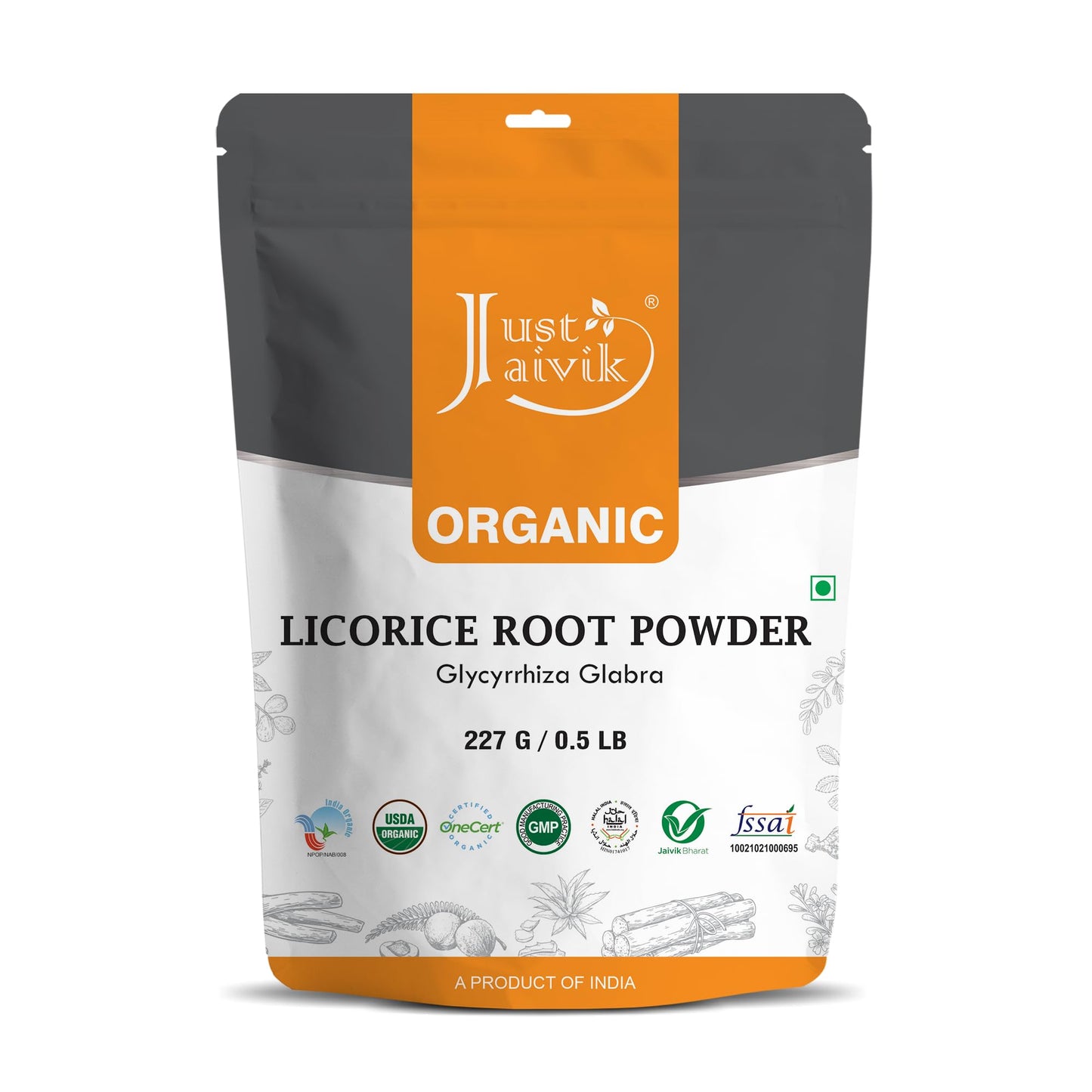 Just Jaivik Licorice Root Powder 8 oz