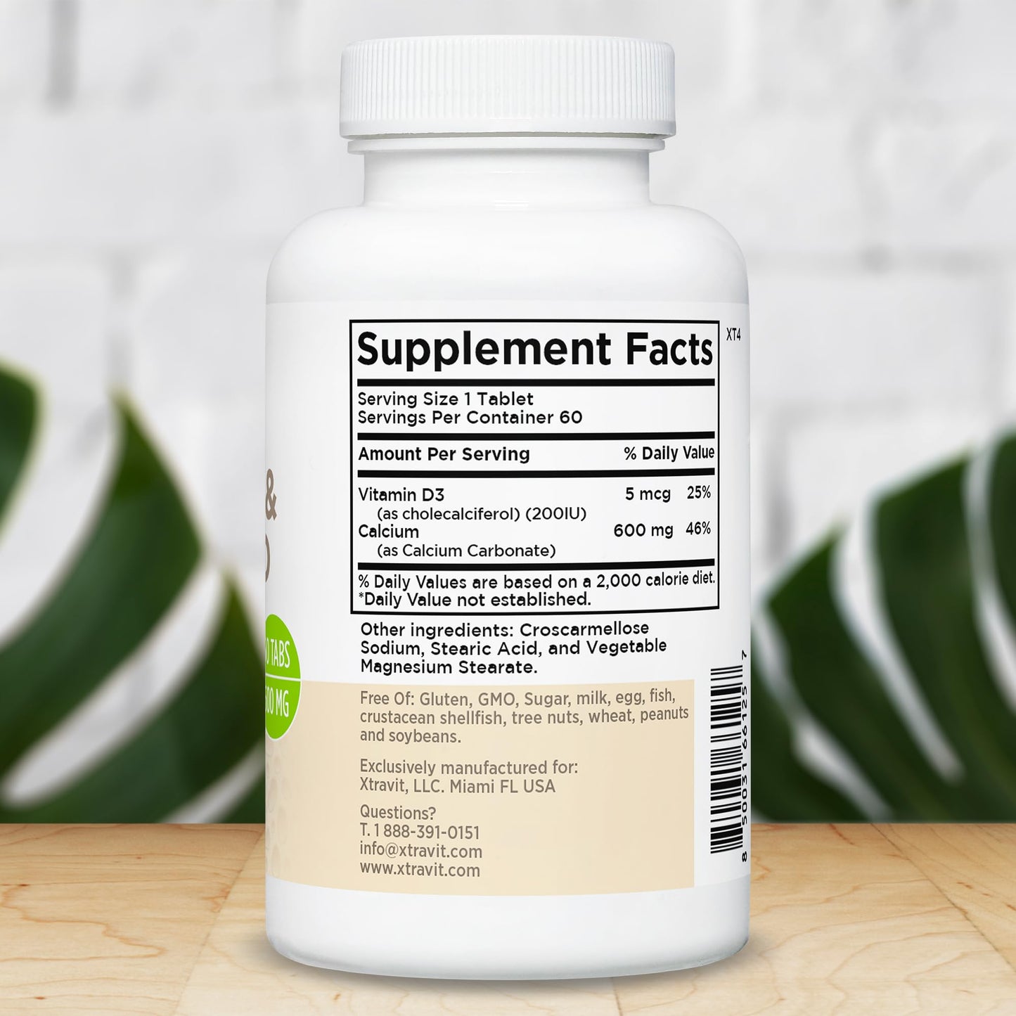 Xtravit Calcium & Vitamin D Supplement Tablet, 60 Tablets