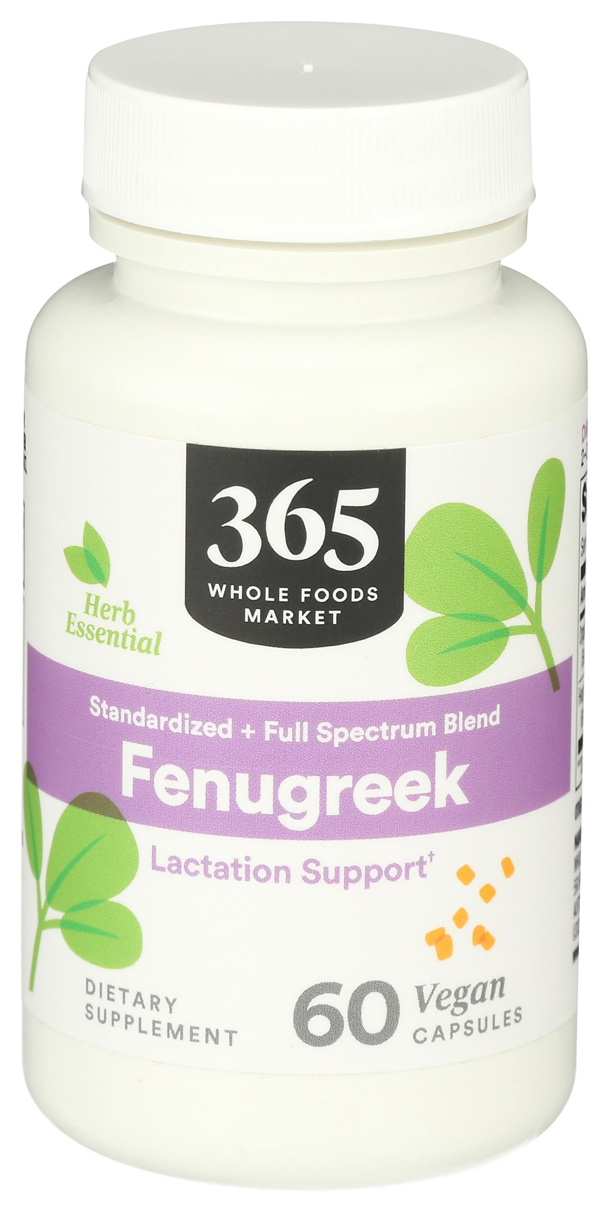 365 by Whole Foods Market Fenugreek Standardized + Full Spectrum Blend Lactation Support, Vegan Capsules, 60 Count
