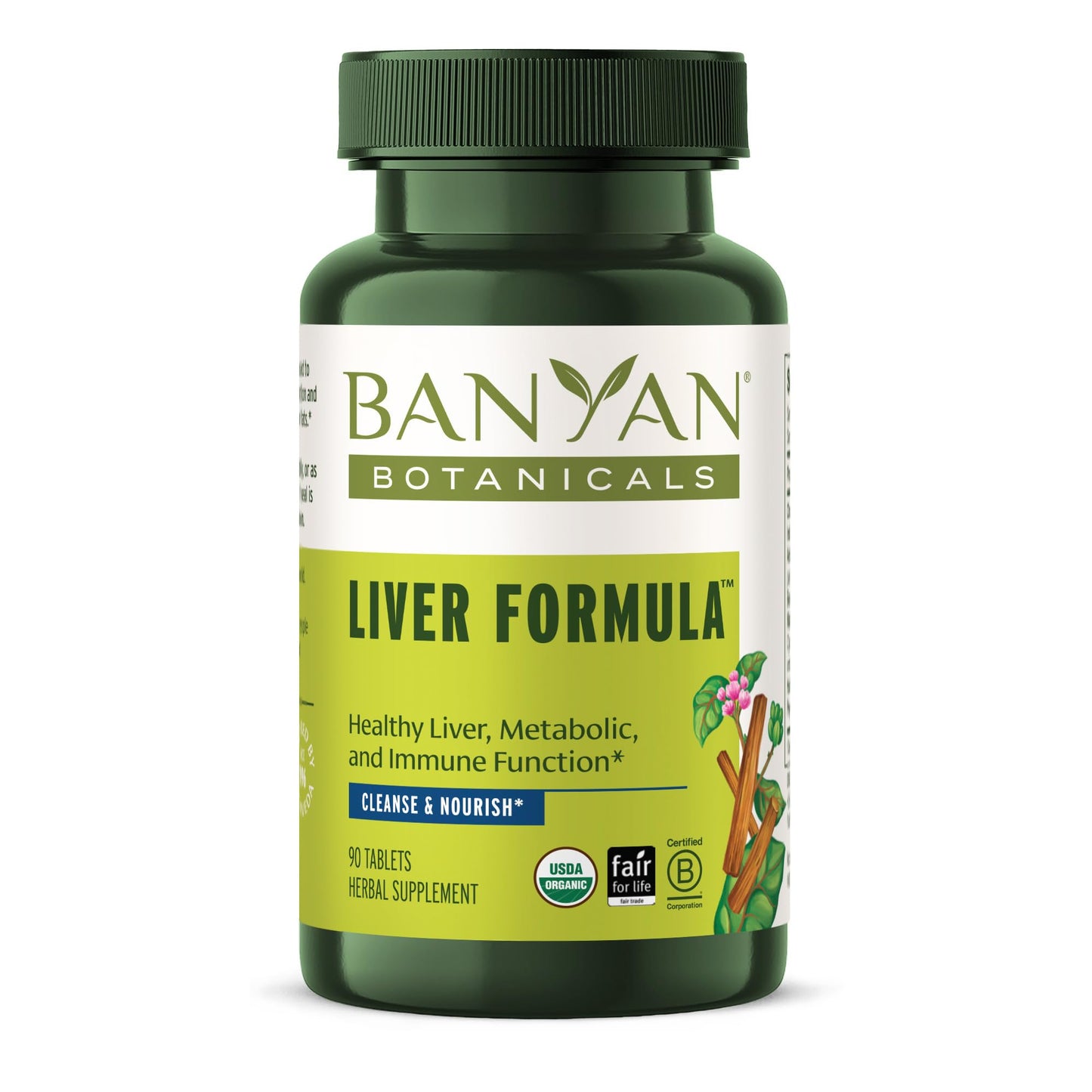 Banyan Botanicals Organic Liver Formula Detox & Gallbladder Support with Guduchi & Punarnava, 90 Tablets