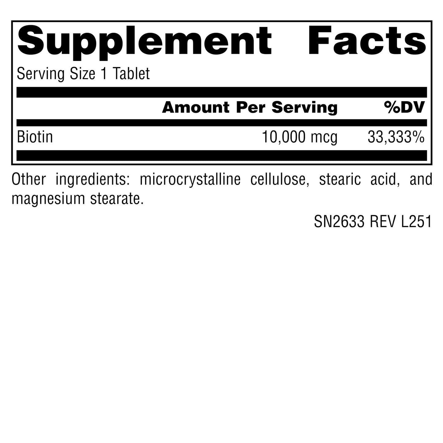 Source Naturals Biotin Hair, Skin, and Nail Support 10,000 mcg Tablets, 120 Tablets