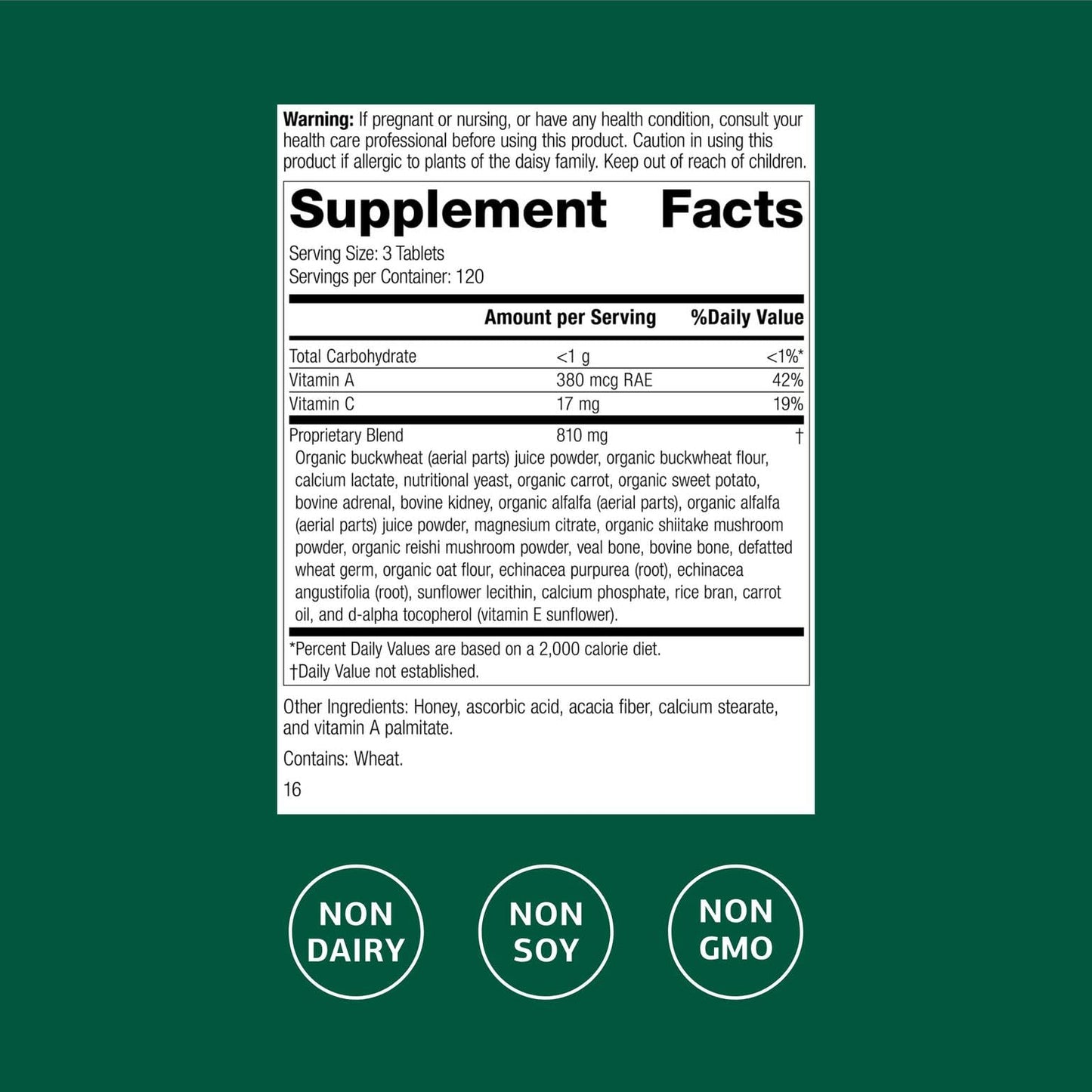 Standard Process Inc. Cataplex A-C-P Healthy Cell & Tissue Dietary Supplement - Non-Dairy & Non-Soy - Vascular & Immune Supplement Care, 360 Tablets